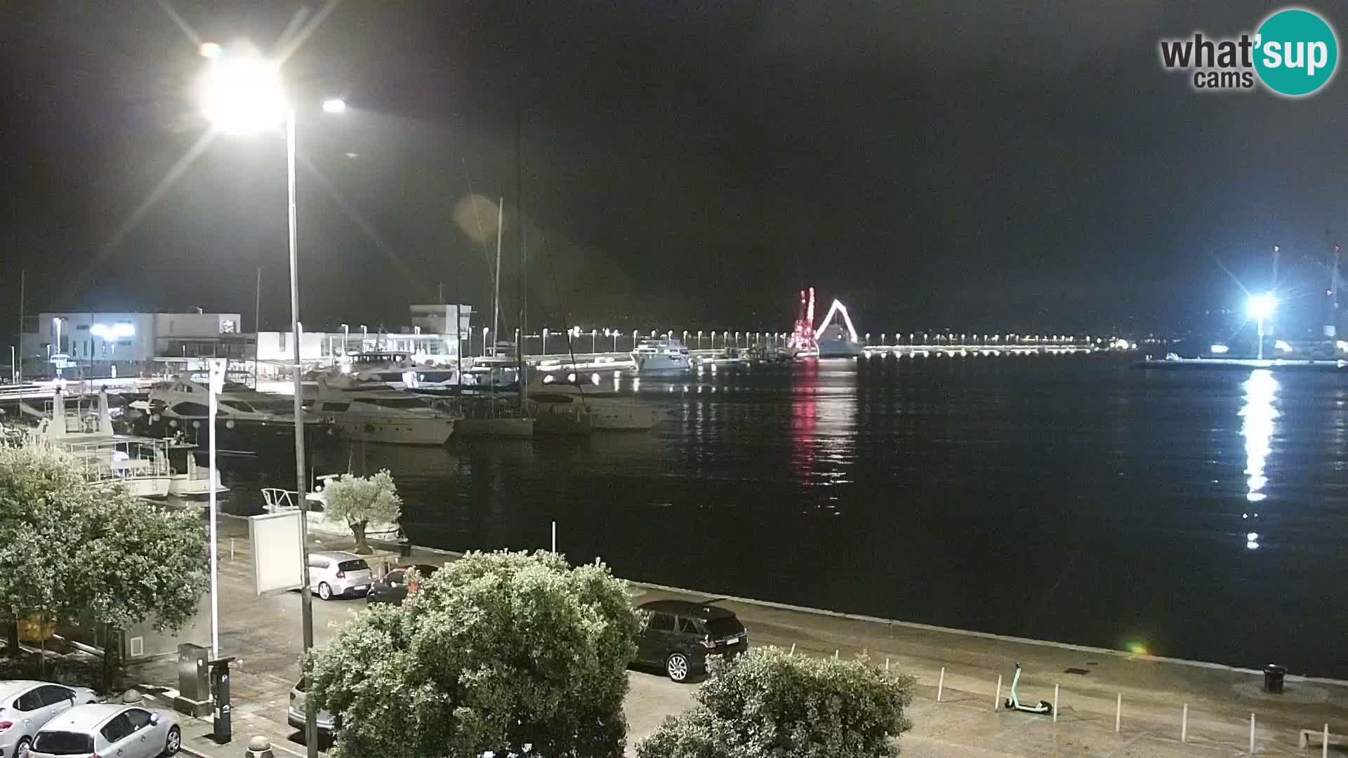 The Riva and Marina in Rijeka  – Live Webcam Croatia