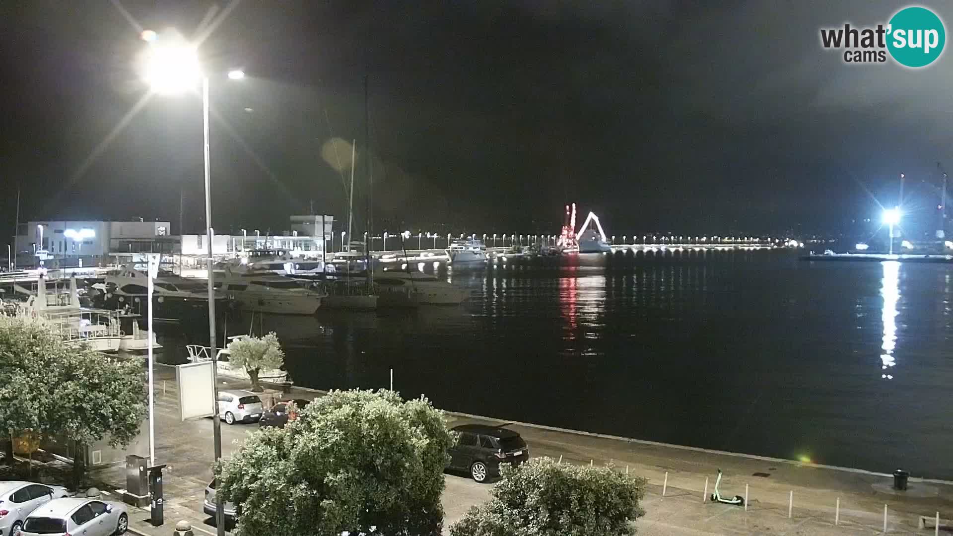 The Riva and Marina in Rijeka  – Live Webcam Croatia