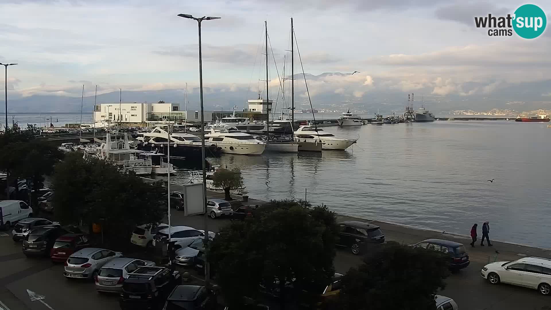 La Riva et Marina à Rijeka – Live Webcam Croatie