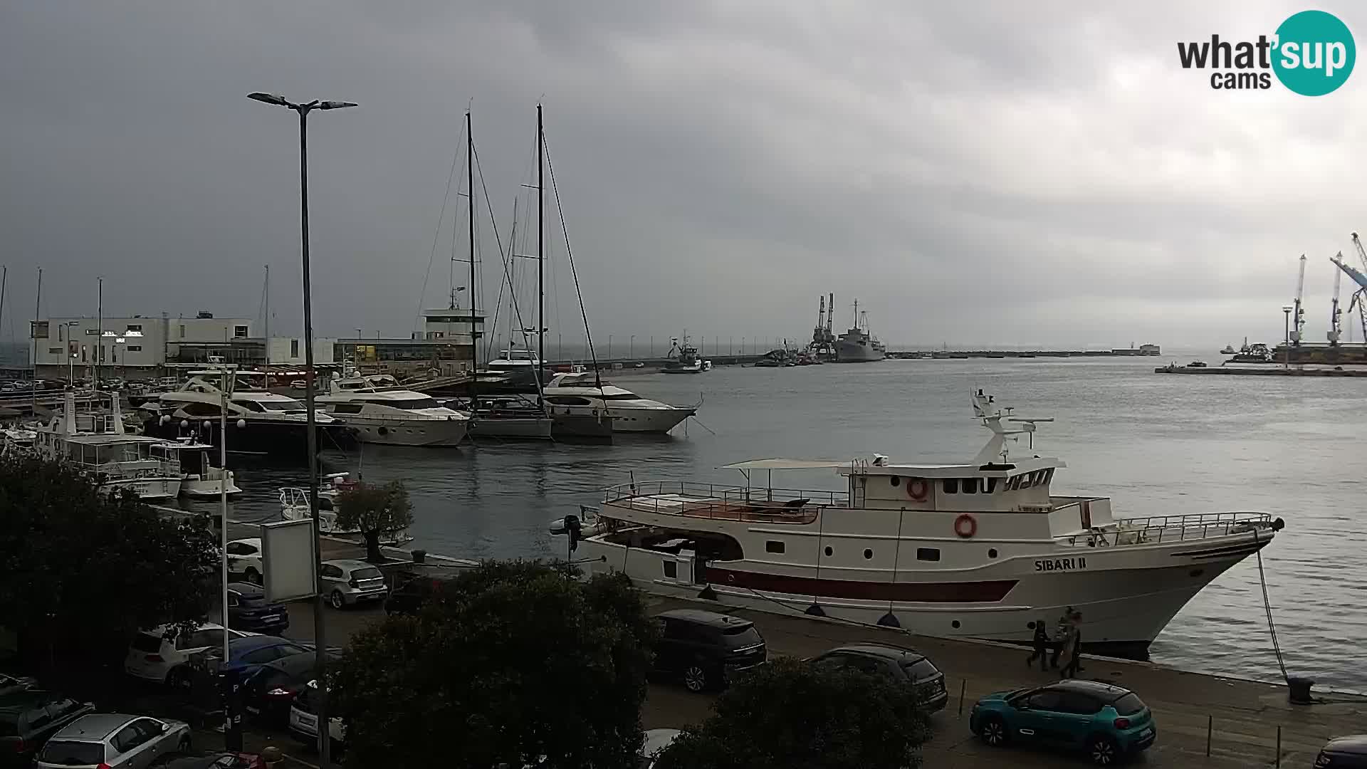 Die Riva und Marina in Rijeka – Live Webcam Kroatien