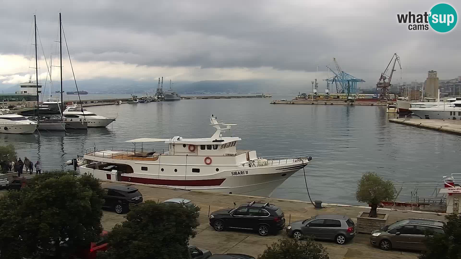 La Riva y Marina en Rijeka – Webcam en vivo Croacia