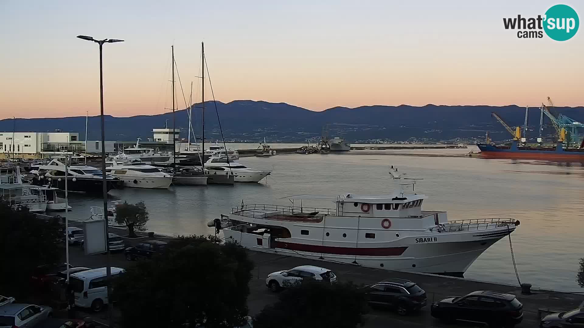 Die Riva und Marina in Rijeka – Live Webcam Kroatien