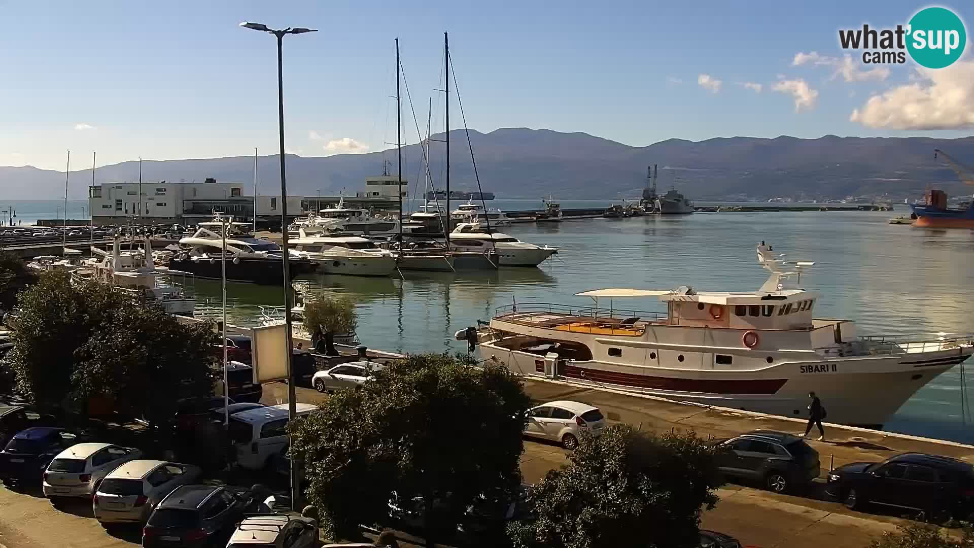 La Riva y Marina en Rijeka – Webcam en vivo Croacia
