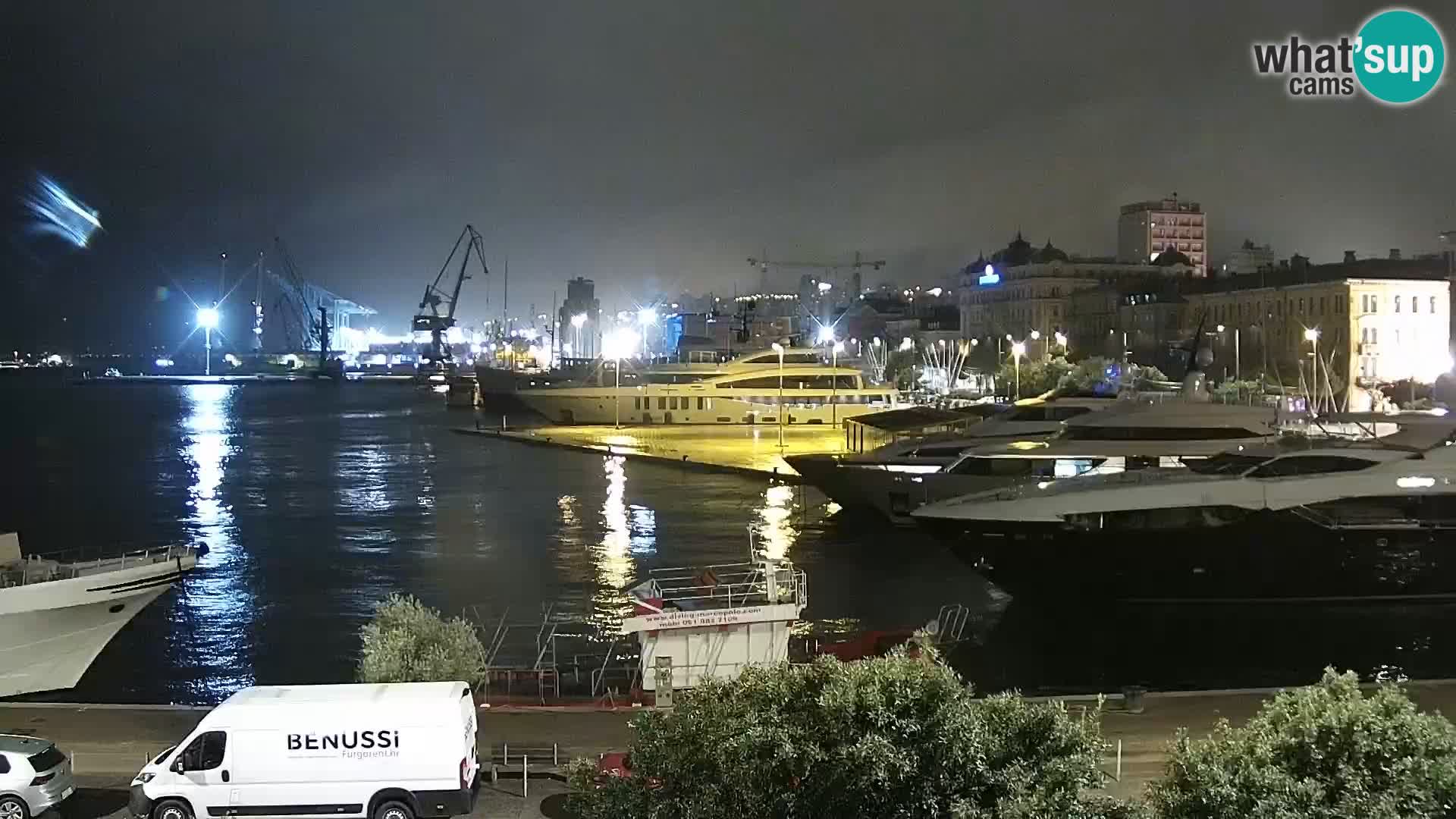 Riva i Marina u Rijeci – Web kamera uživo u Hrvatskoj