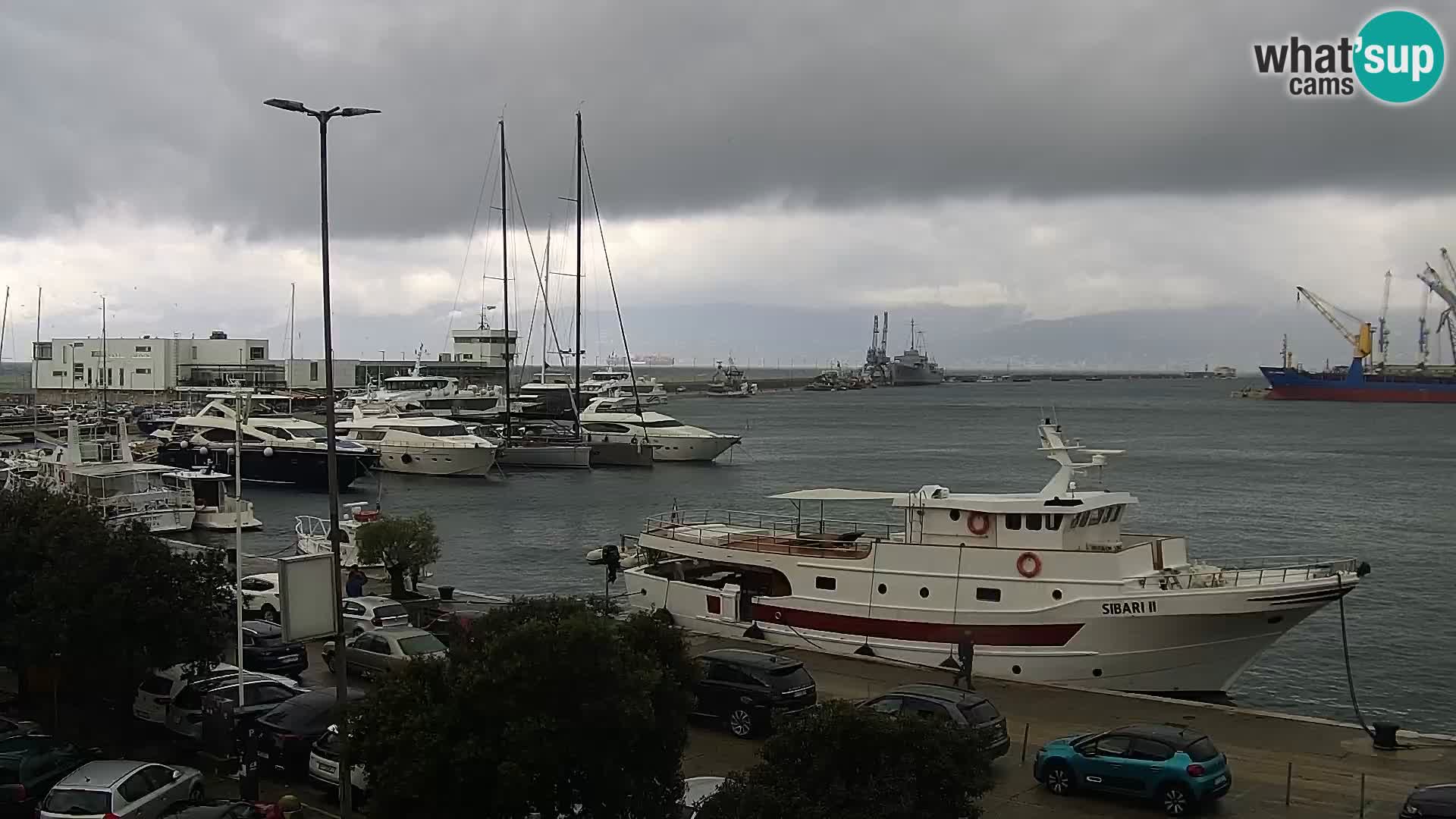 Die Riva und Marina in Rijeka – Live Webcam Kroatien