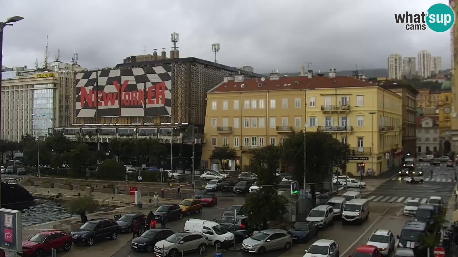 Die Riva und Marina in Rijeka – Live Webcam Kroatien