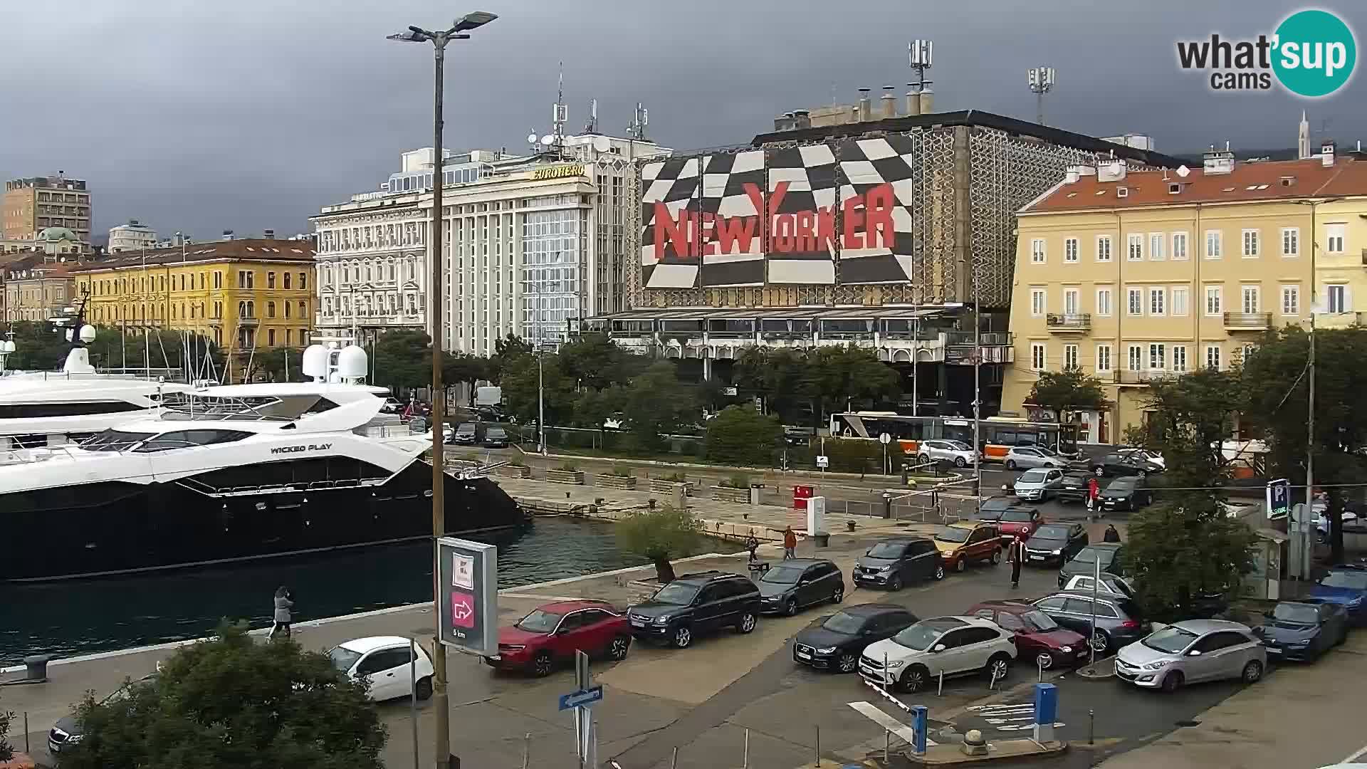 La Riva et Marina à Rijeka – Live Webcam Croatie
