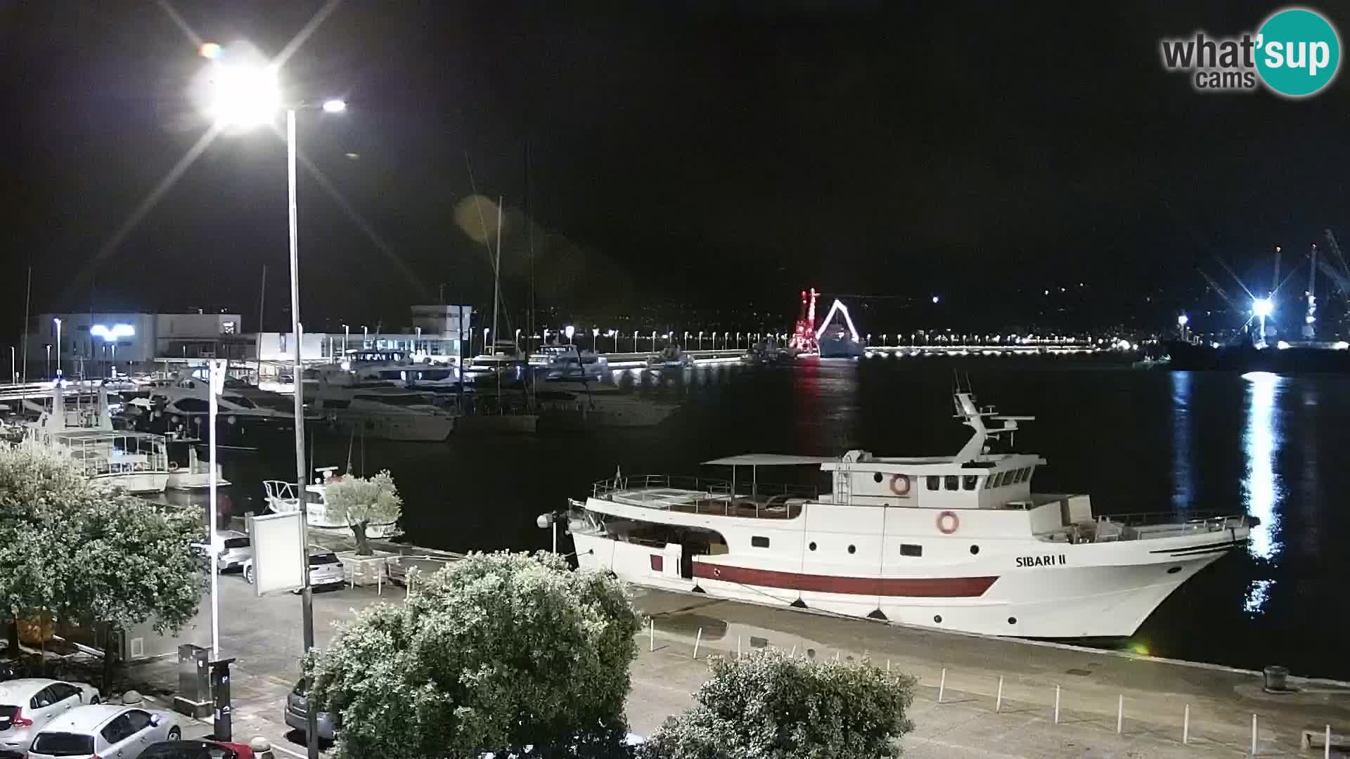 The Riva and Marina in Rijeka  – Live Webcam Croatia