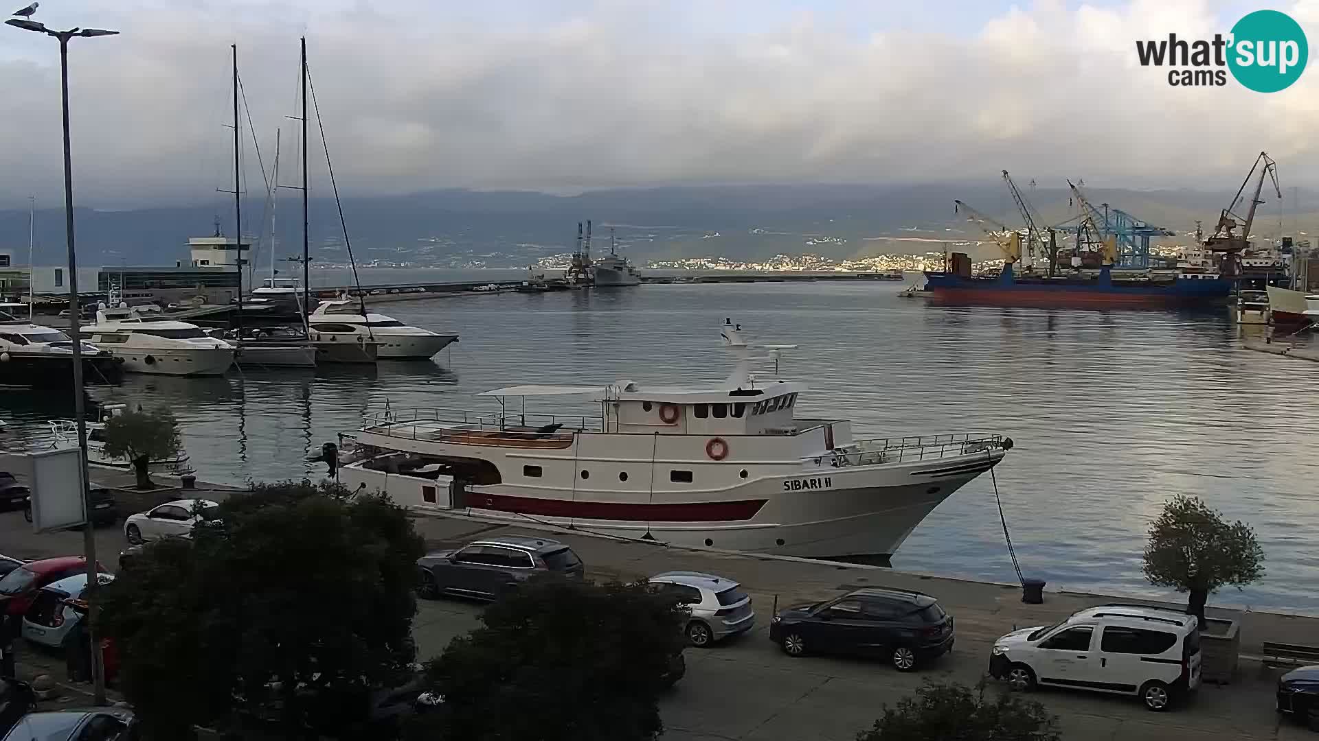 The Riva and Marina in Rijeka  – Live Webcam Croatia