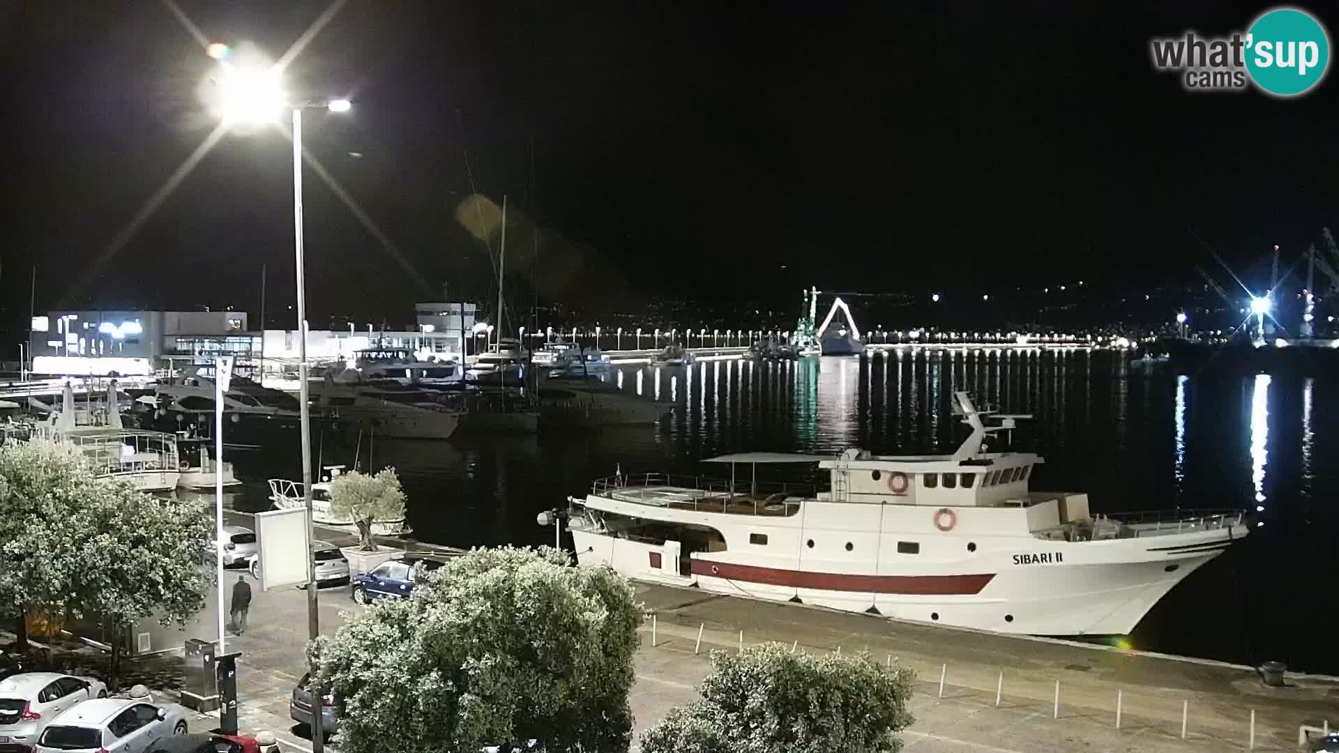La Riva e la Marina a Rijeka (Fiume) – Live Webcam Croazia
