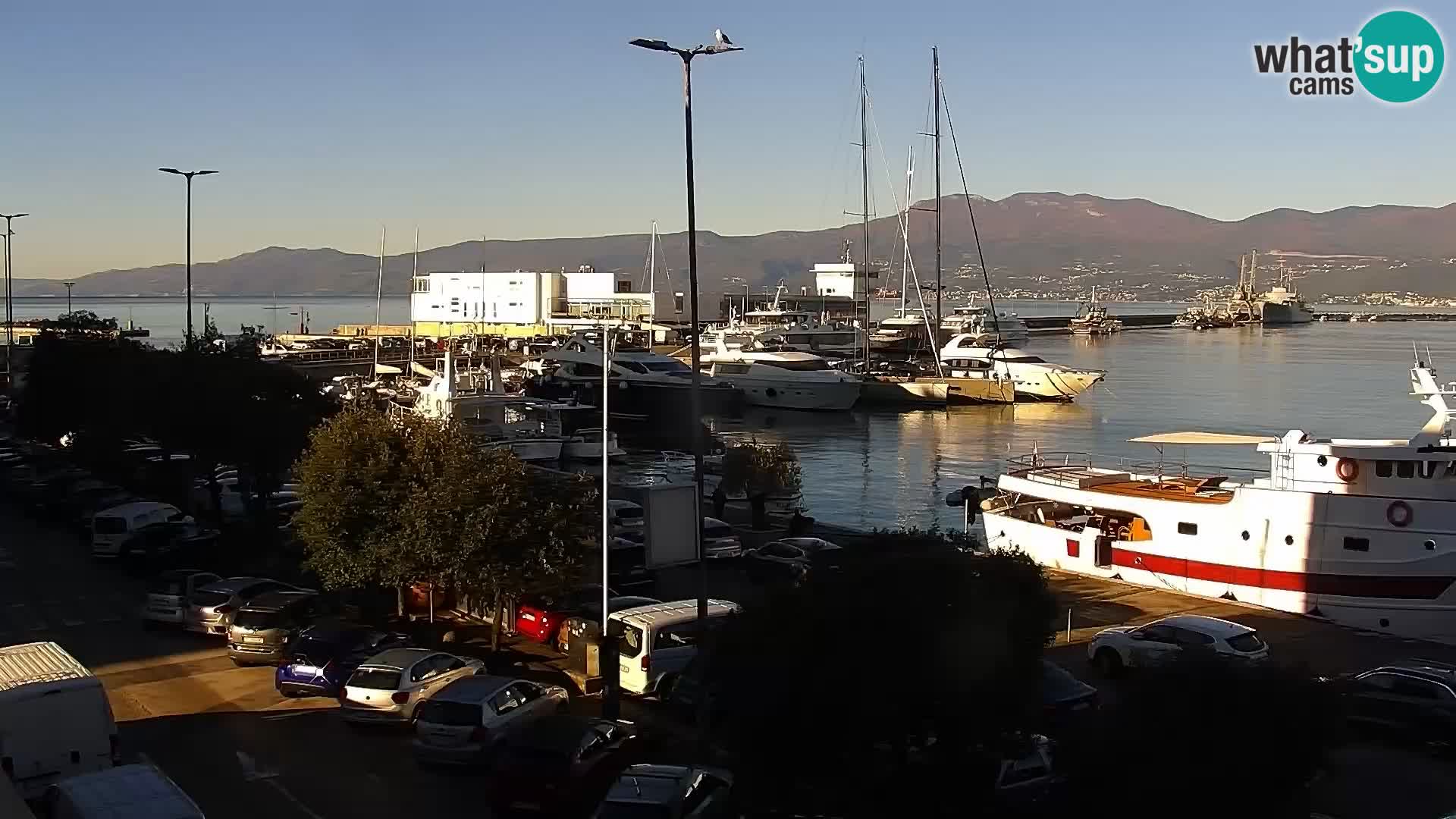 La Riva e la Marina a Rijeka (Fiume) – Live Webcam Croazia