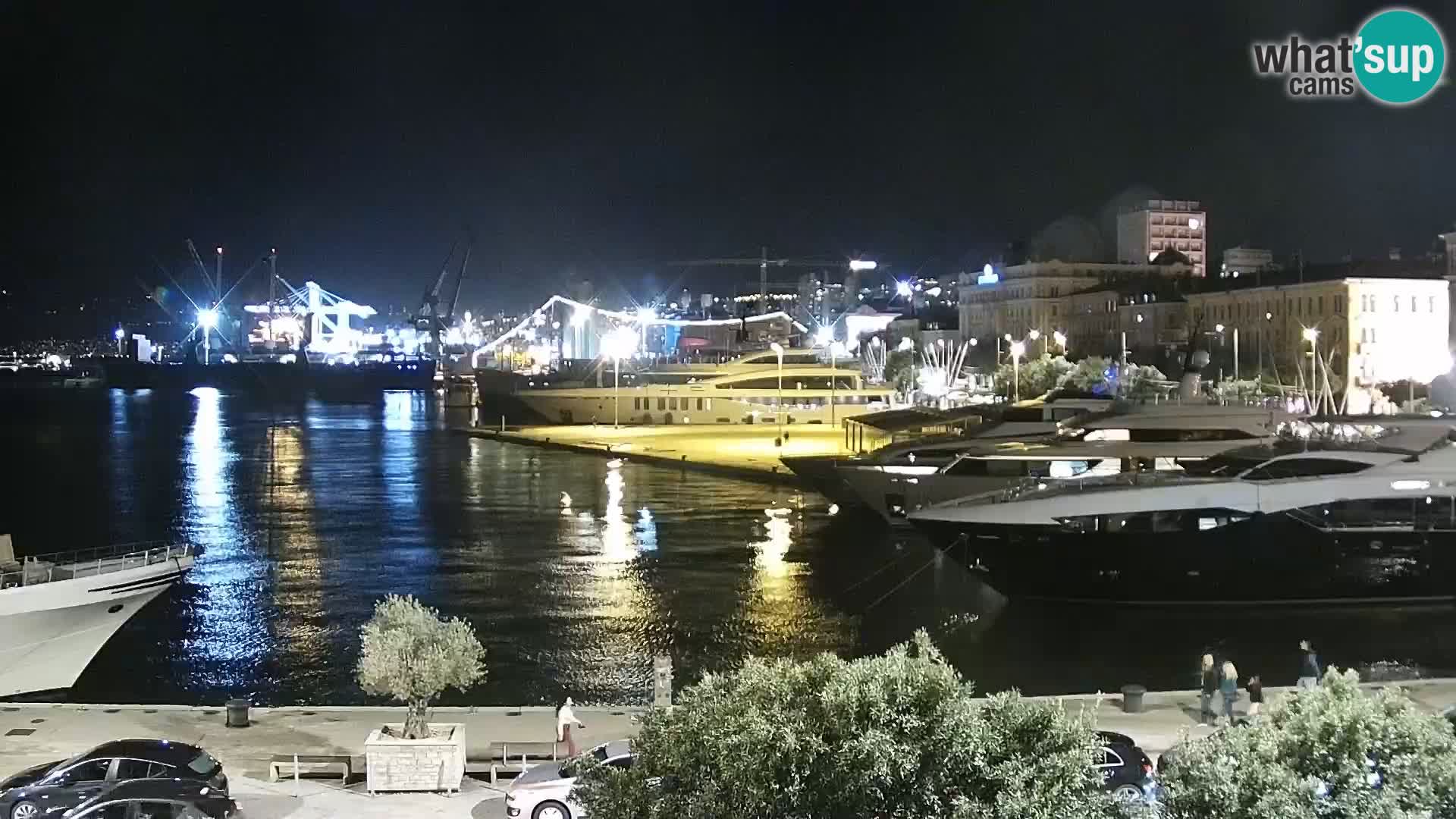 Riva i Marina u Rijeci – Web kamera uživo u Hrvatskoj