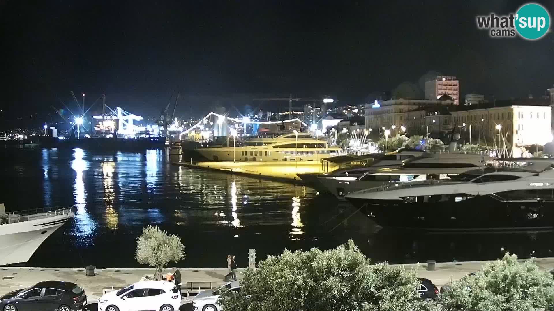 La Riva e la Marina a Rijeka (Fiume) – Live Webcam Croazia