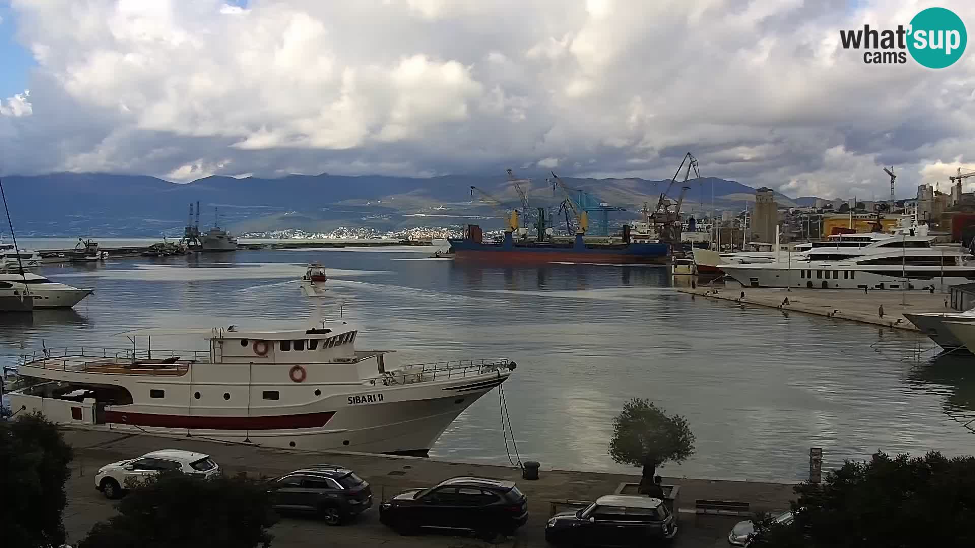 The Riva and Marina in Rijeka  – Live Webcam Croatia
