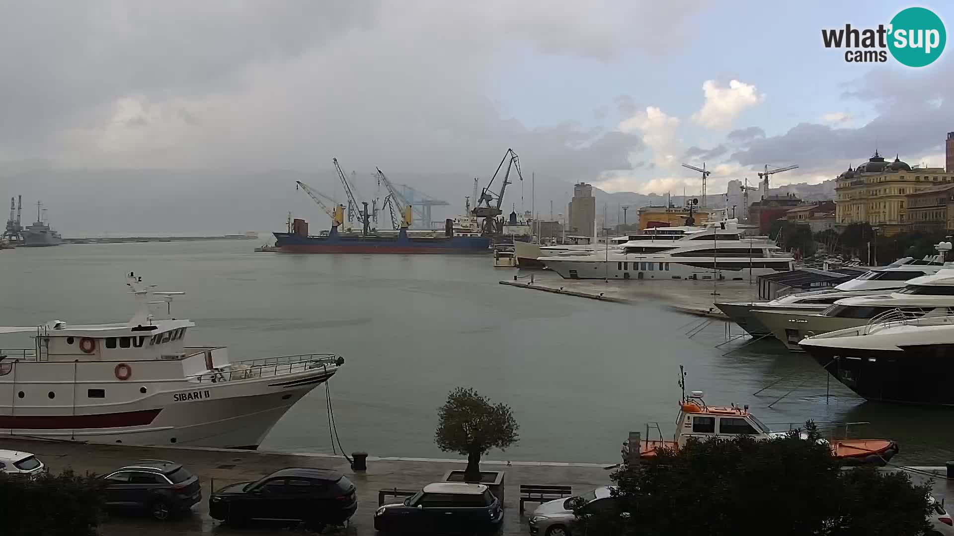 Die Riva und Marina in Rijeka – Live Webcam Kroatien
