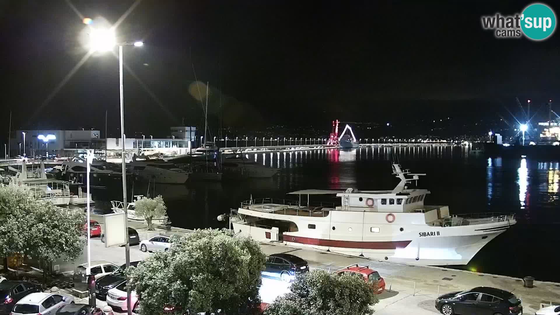 The Riva and Marina in Rijeka  – Live Webcam Croatia