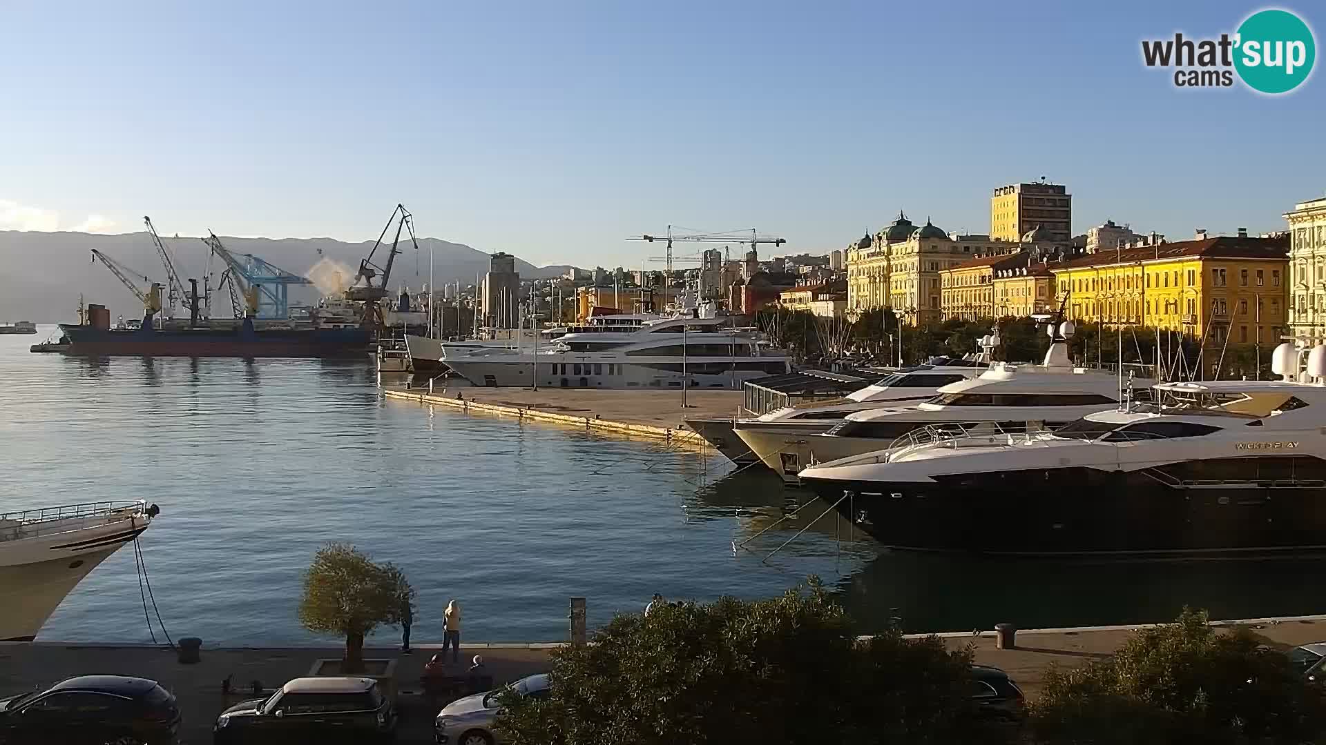 La Riva et Marina à Rijeka – Live Webcam Croatie