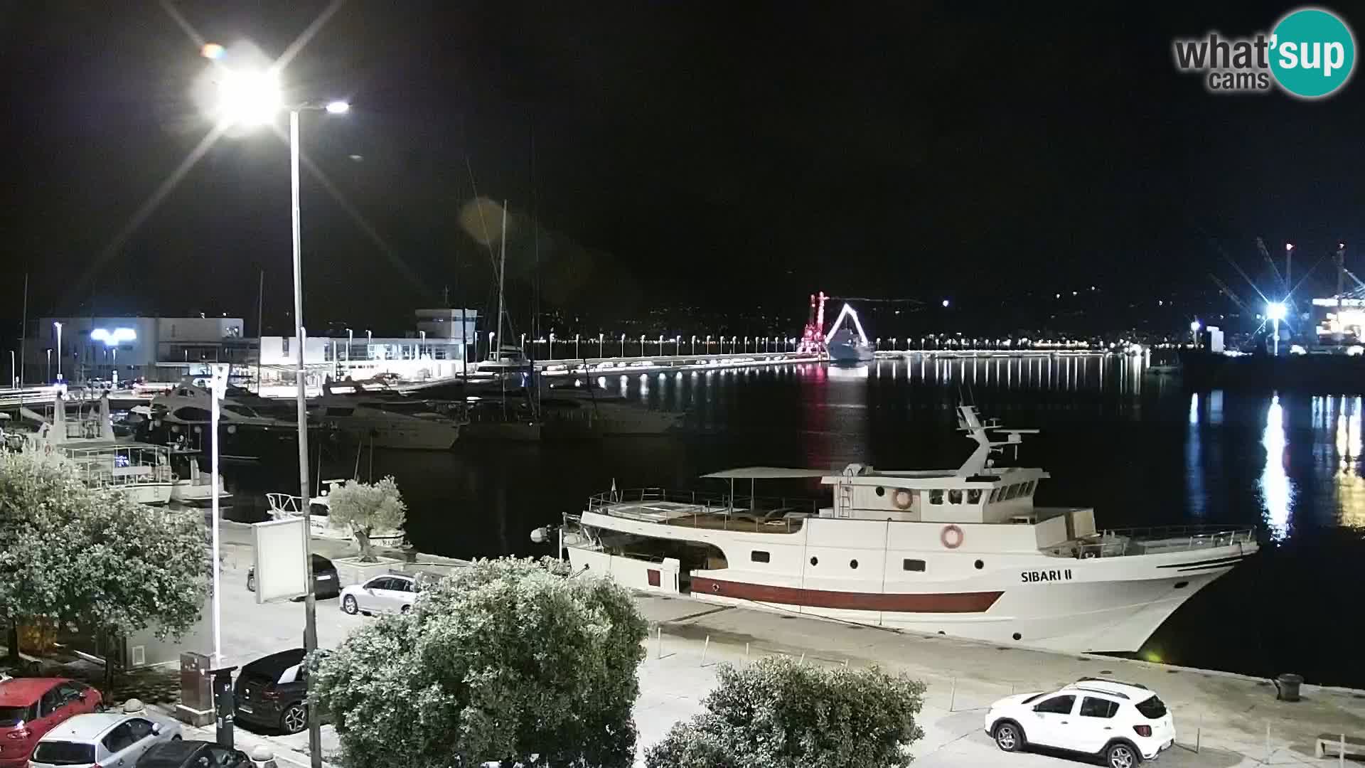 La Riva y Marina en Rijeka – Webcam en vivo Croacia