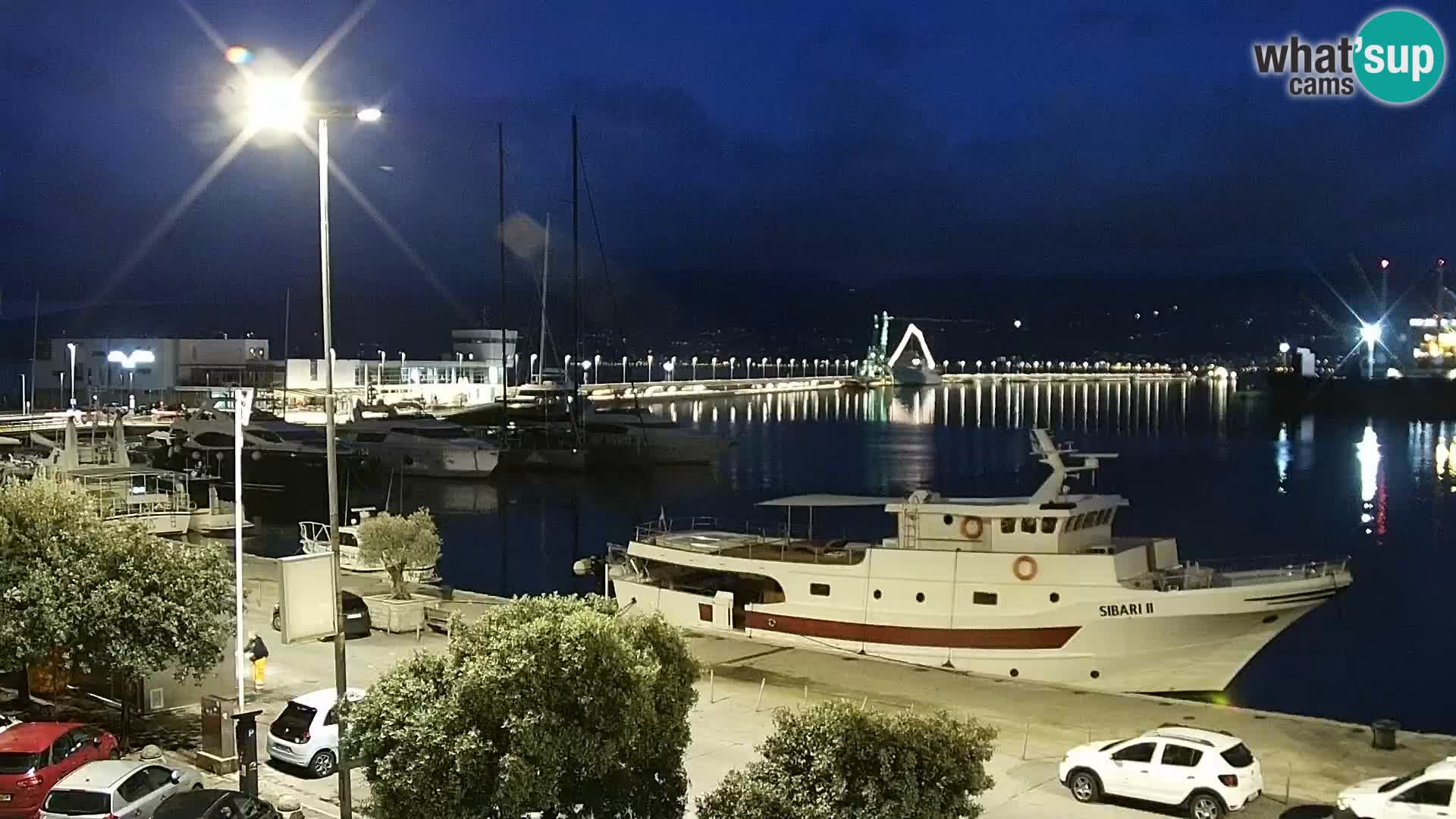 Die Riva und Marina in Rijeka – Live Webcam Kroatien