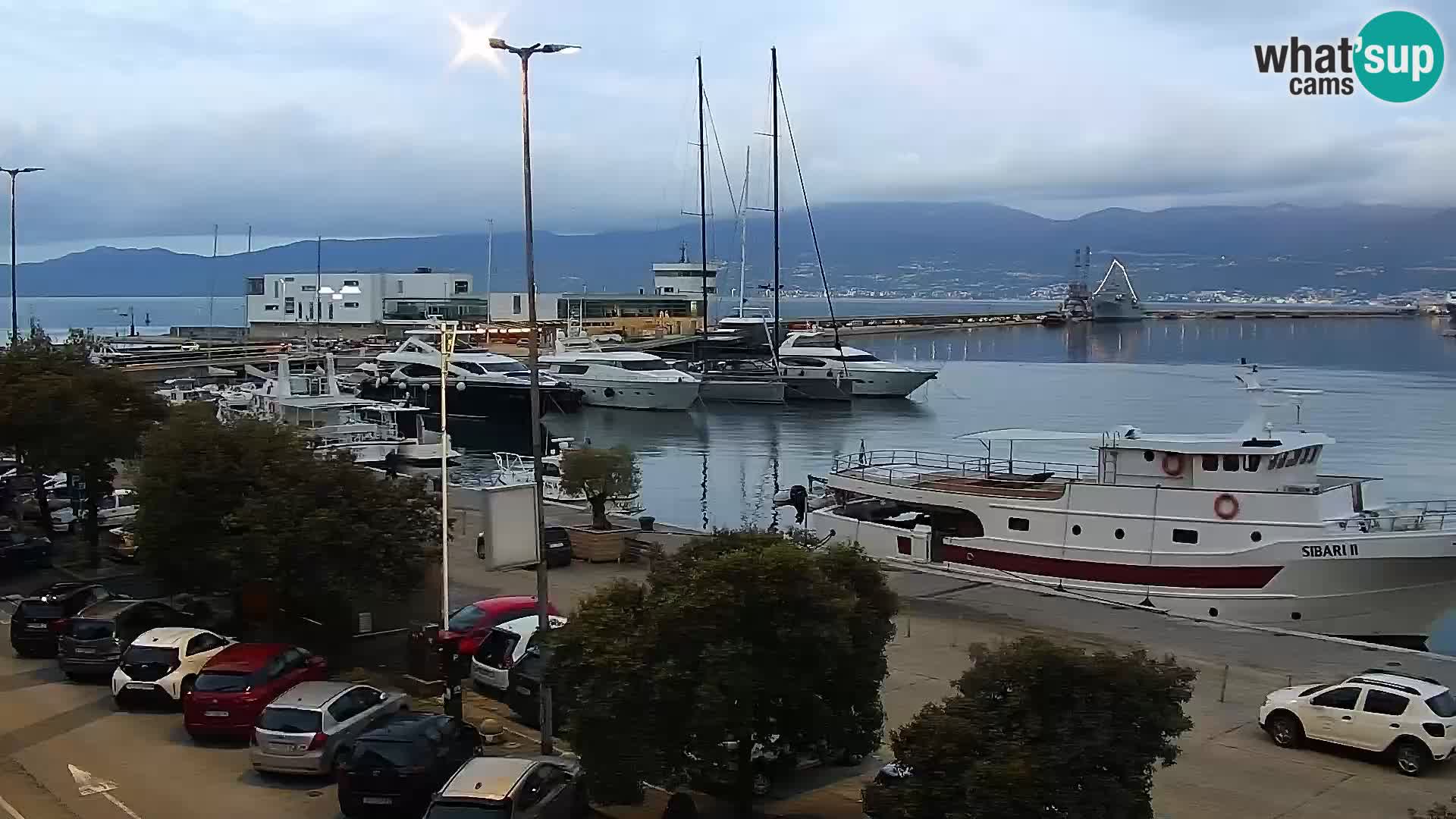 La Riva y Marina en Rijeka – Webcam en vivo Croacia