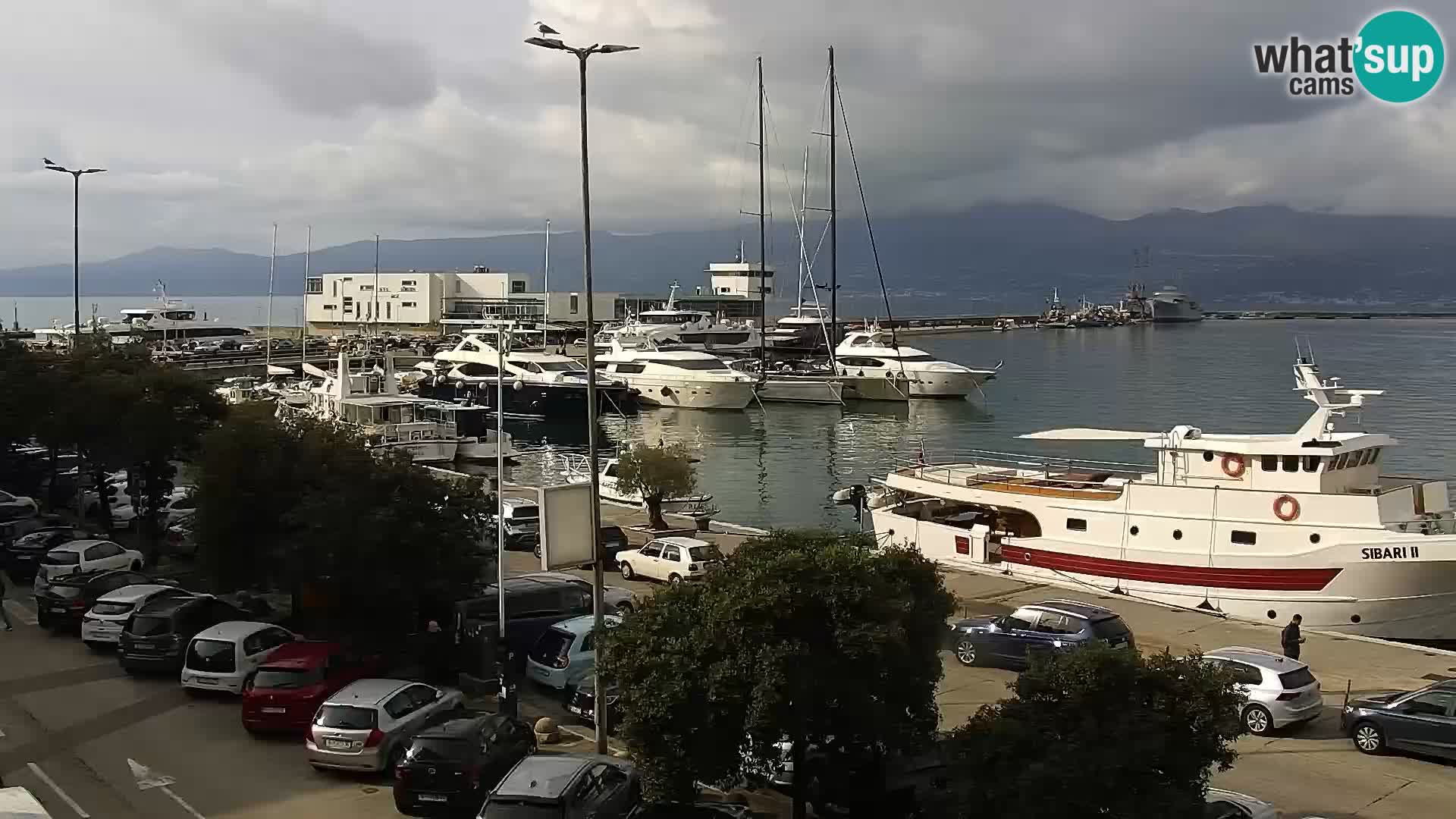 La Riva et Marina à Rijeka – Live Webcam Croatie
