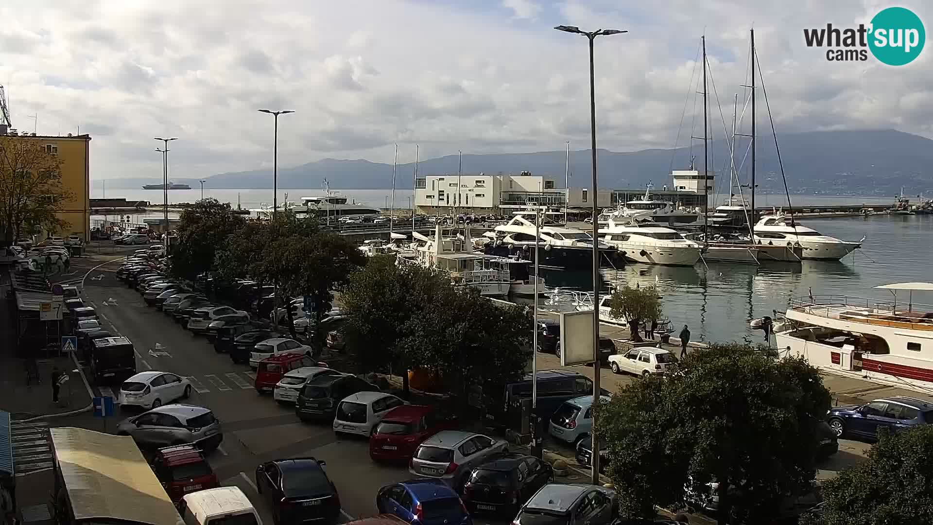 La Riva et Marina à Rijeka – Live Webcam Croatie