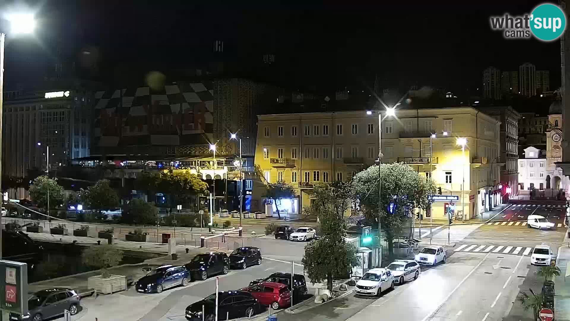 La Riva y Marina en Rijeka – Webcam en vivo Croacia