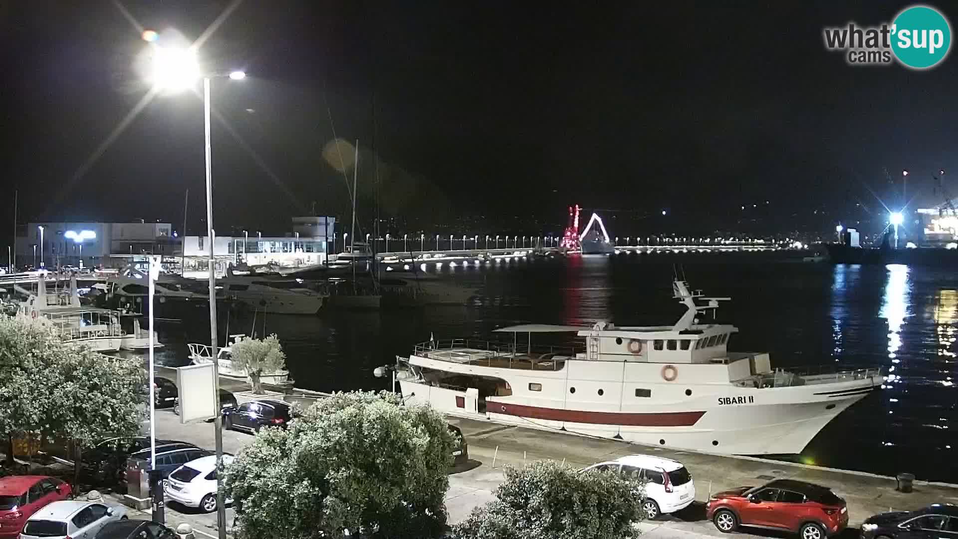 La Riva et Marina à Rijeka – Live Webcam Croatie