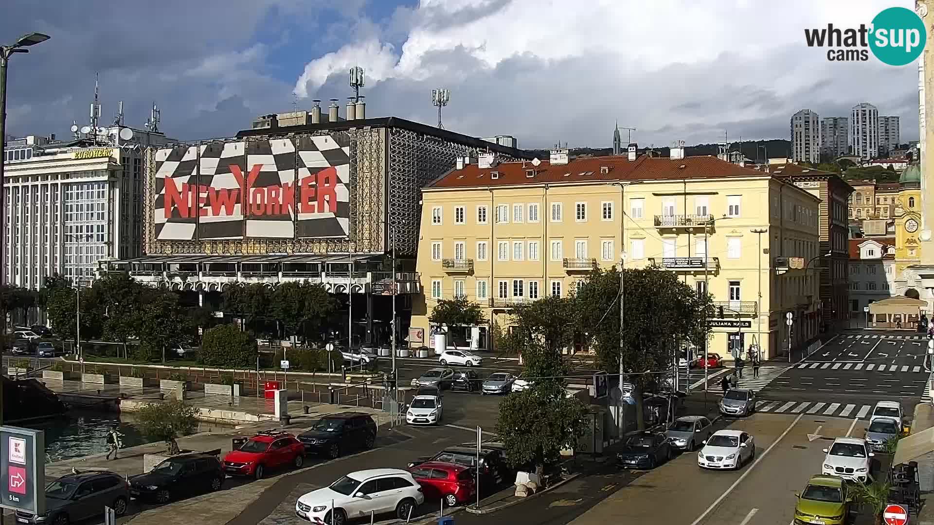 Riva in Marina v Reki – Spletna kamera v živo Hrvaška