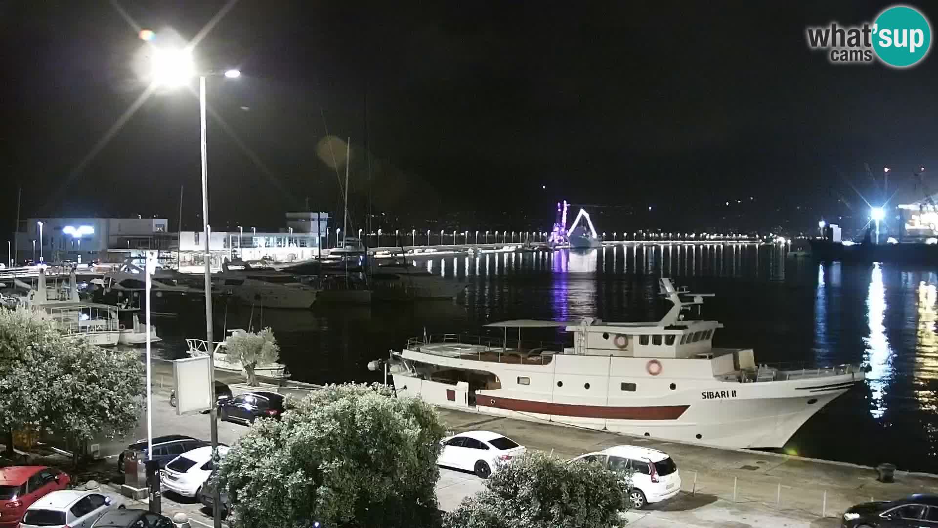 La Riva y Marina en Rijeka – Webcam en vivo Croacia