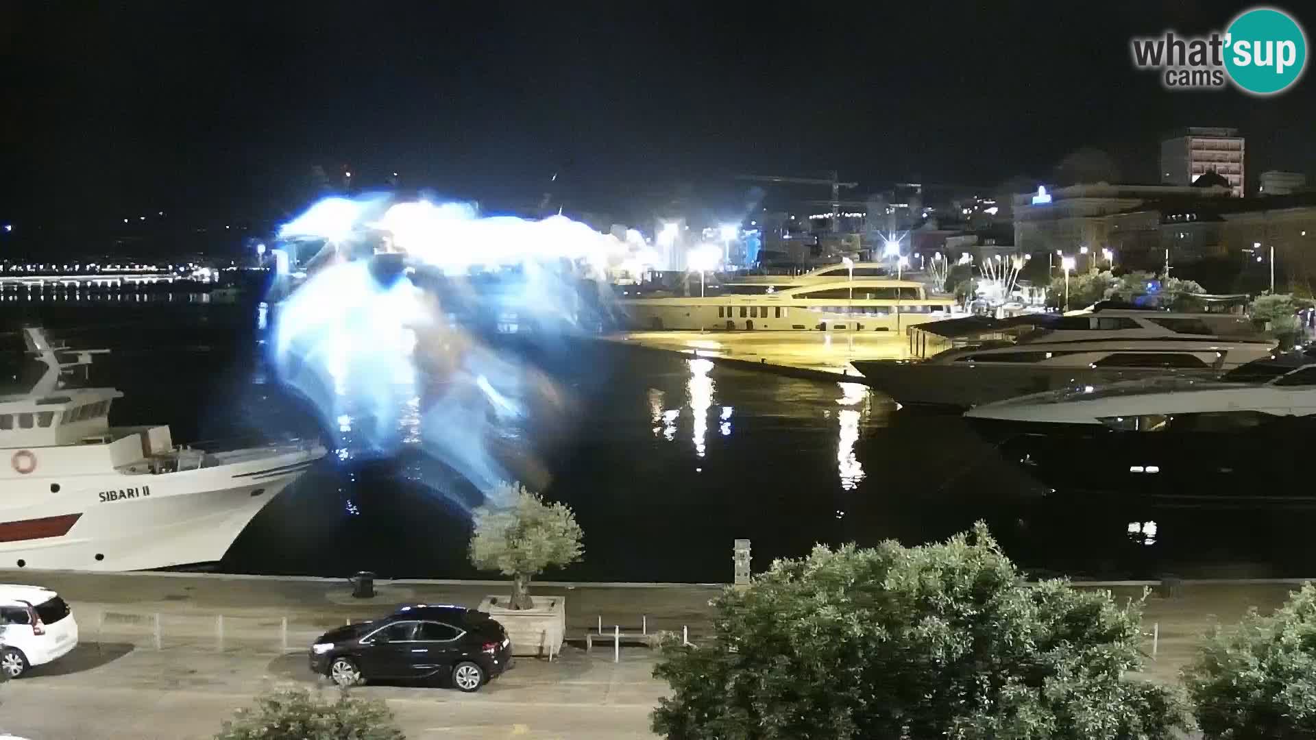 The Riva and Marina in Rijeka  – Live Webcam Croatia