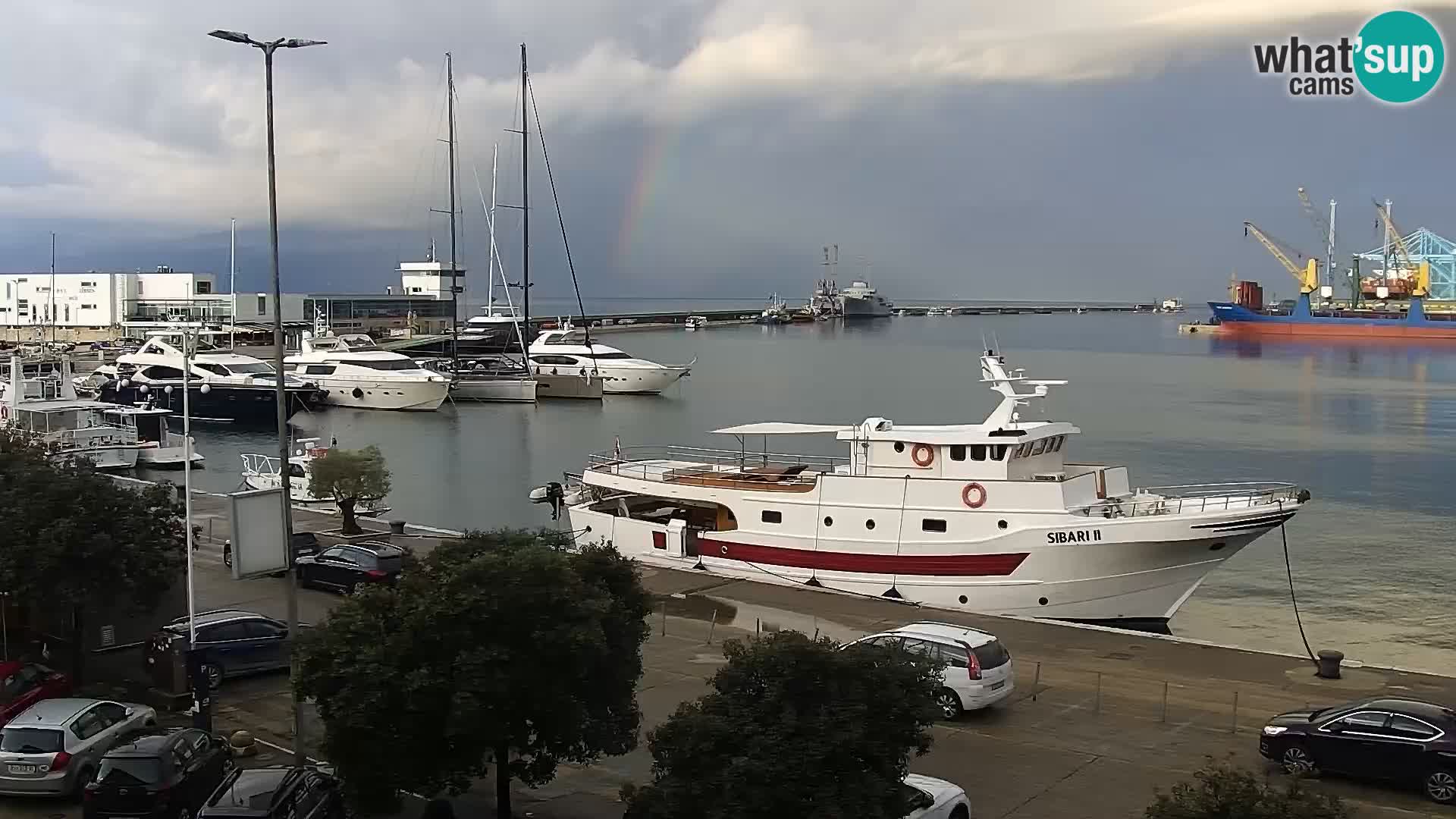 Die Riva und Marina in Rijeka – Live Webcam Kroatien