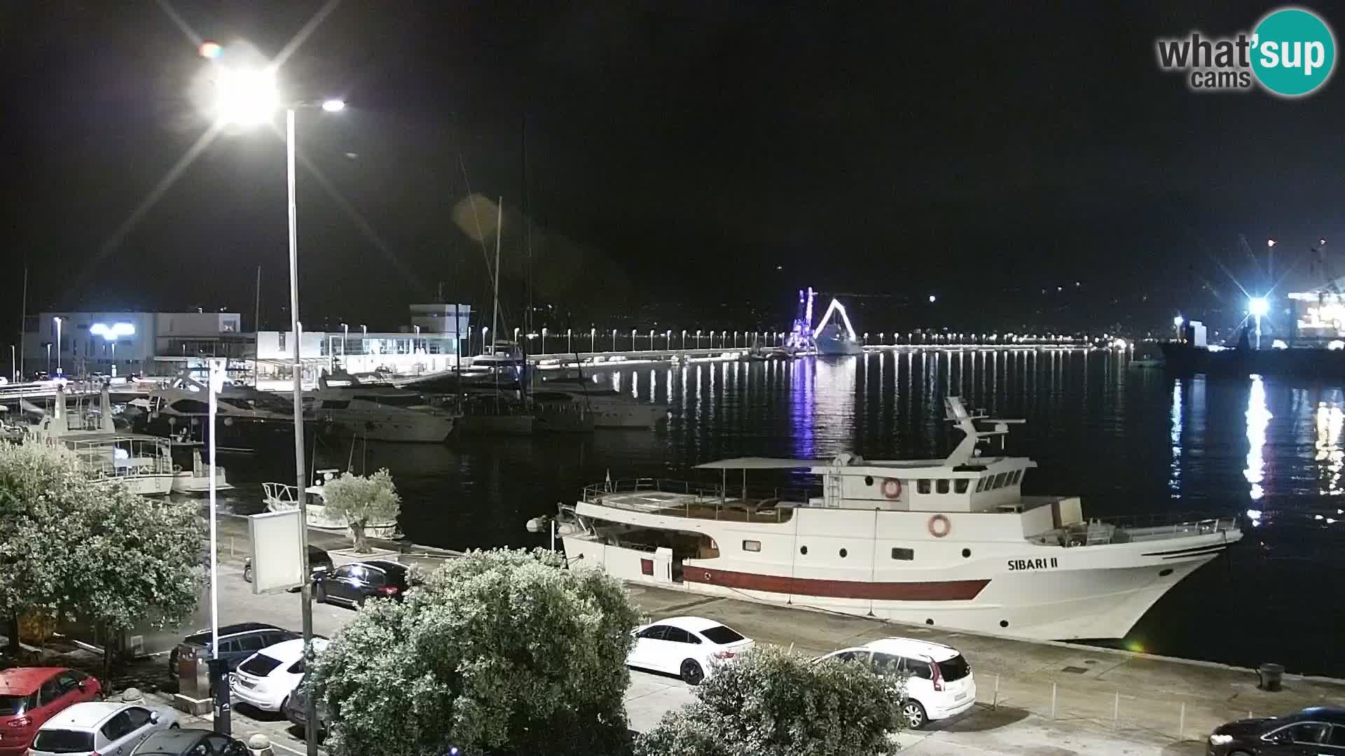 The Riva and Marina in Rijeka  – Live Webcam Croatia