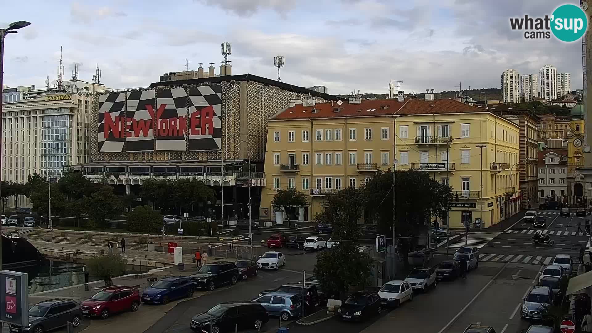 Die Riva und Marina in Rijeka – Live Webcam Kroatien