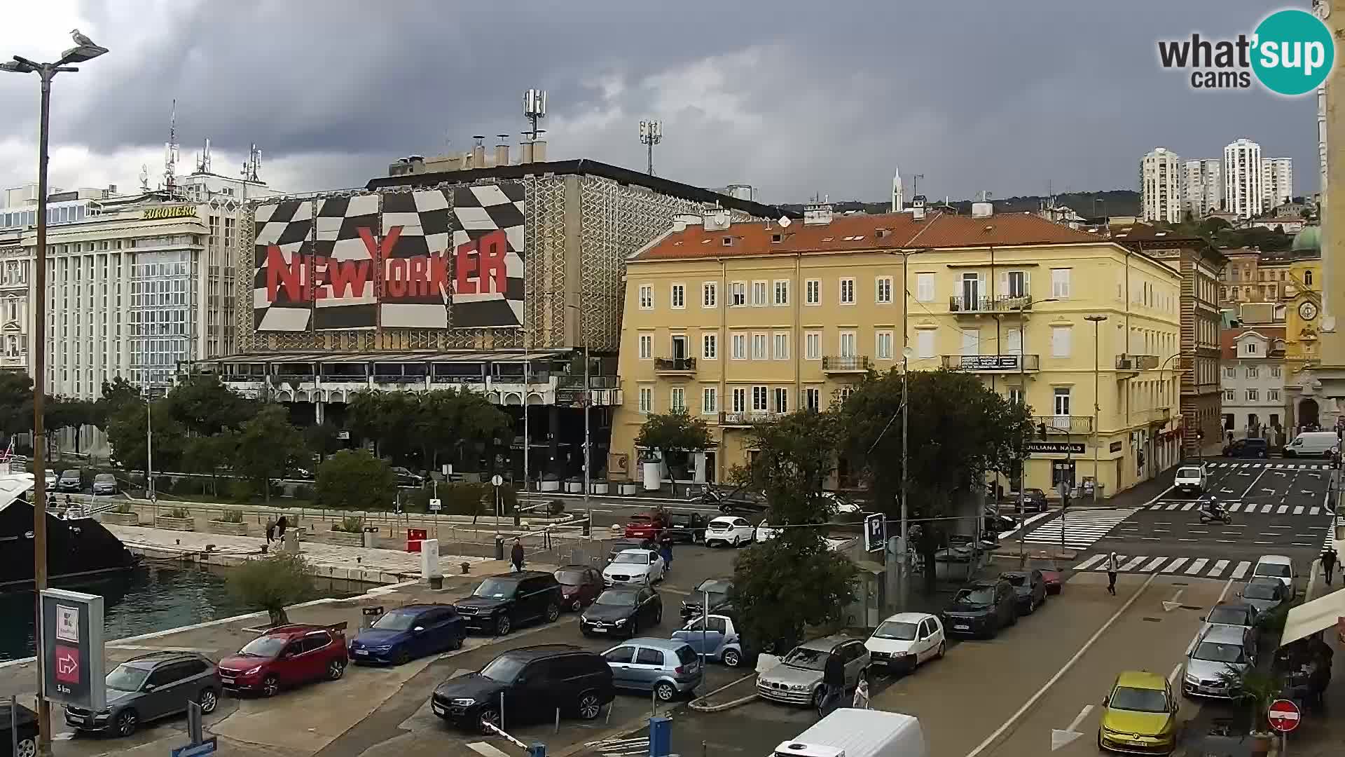 Die Riva und Marina in Rijeka – Live Webcam Kroatien