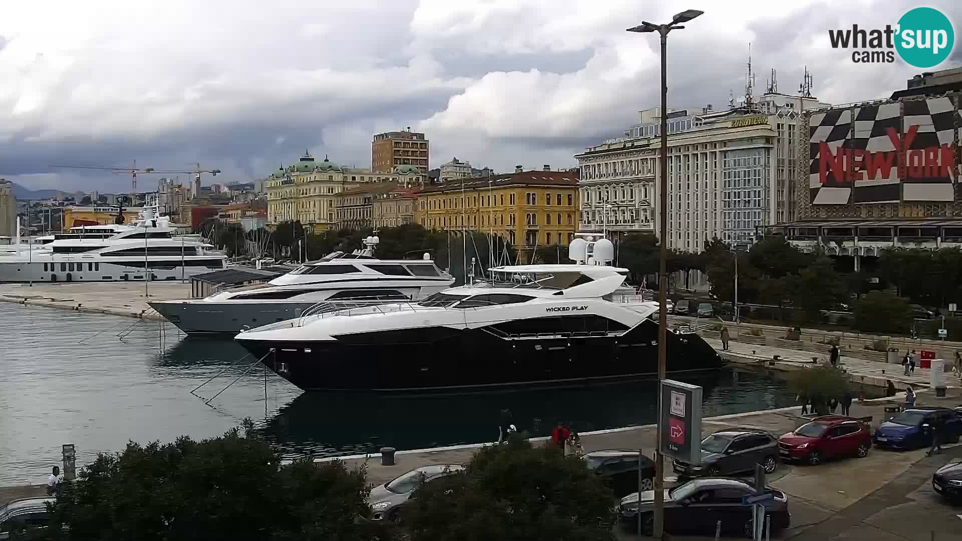 Die Riva und Marina in Rijeka – Live Webcam Kroatien