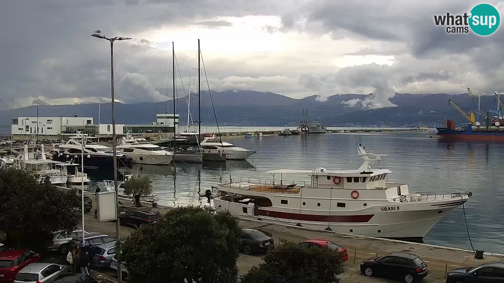 The Riva and Marina in Rijeka  – Live Webcam Croatia