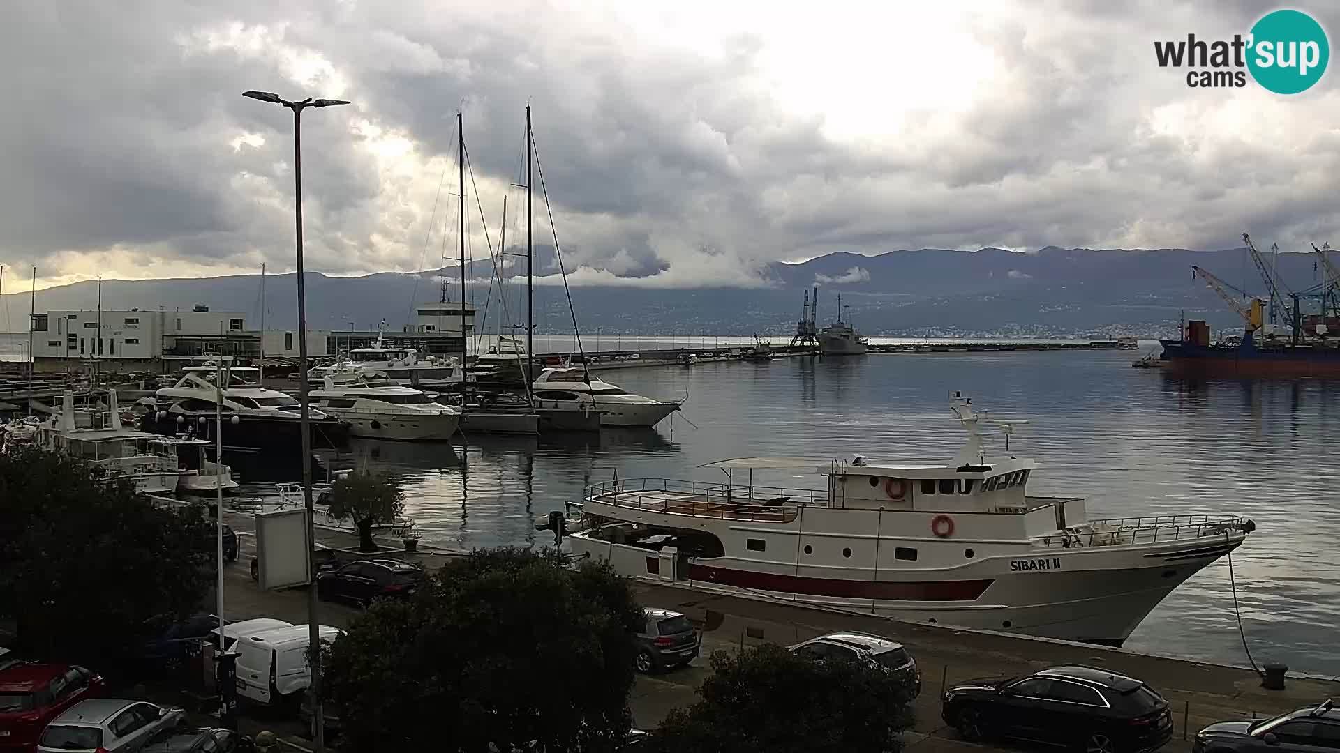 The Riva and Marina in Rijeka  – Live Webcam Croatia