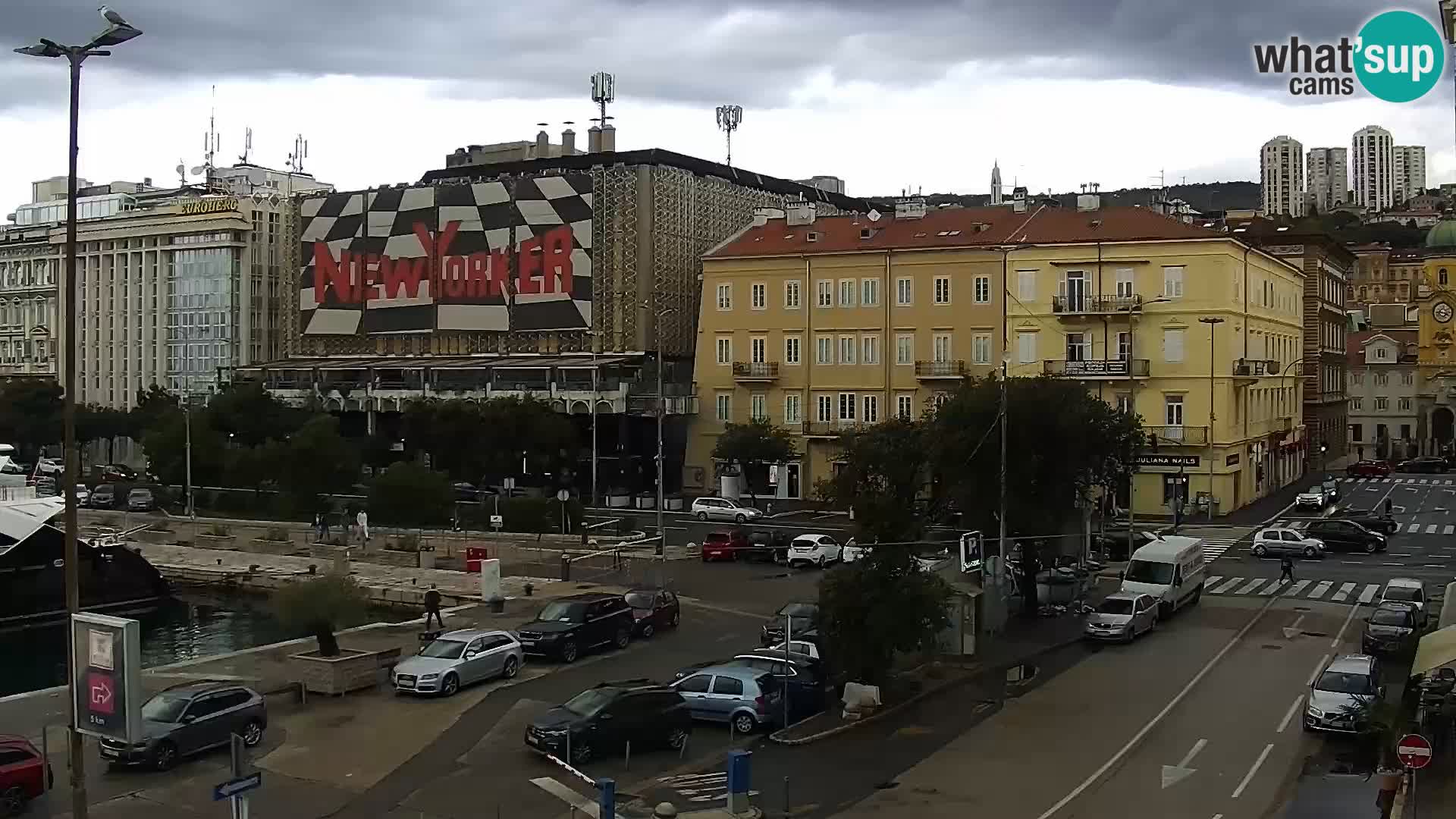 La Riva et Marina à Rijeka – Live Webcam Croatie