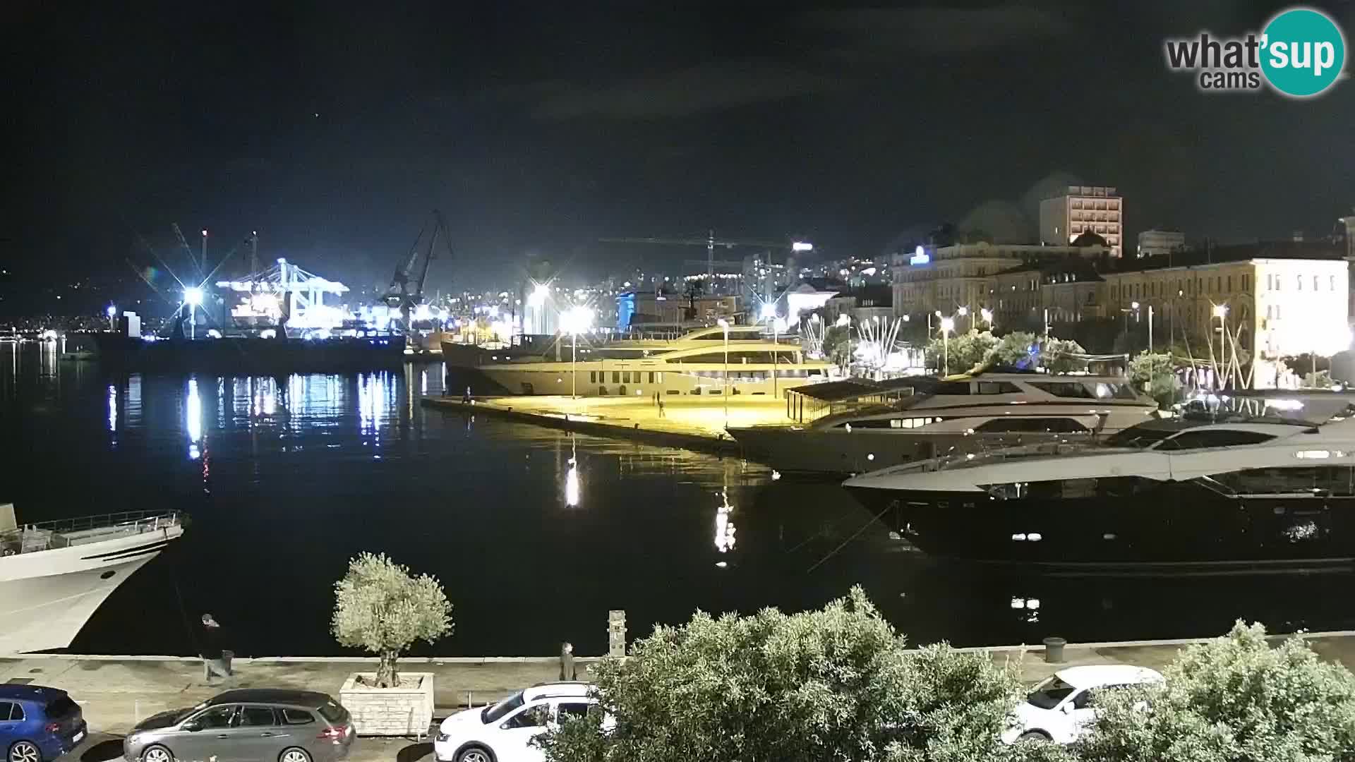 La Riva y Marina en Rijeka – Webcam en vivo Croacia