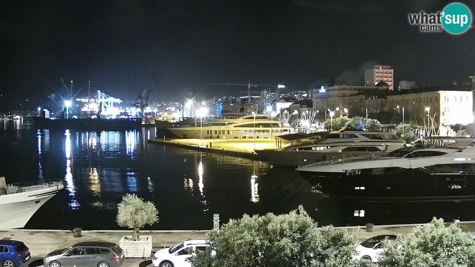 La Riva et Marina à Rijeka – Live Webcam Croatie