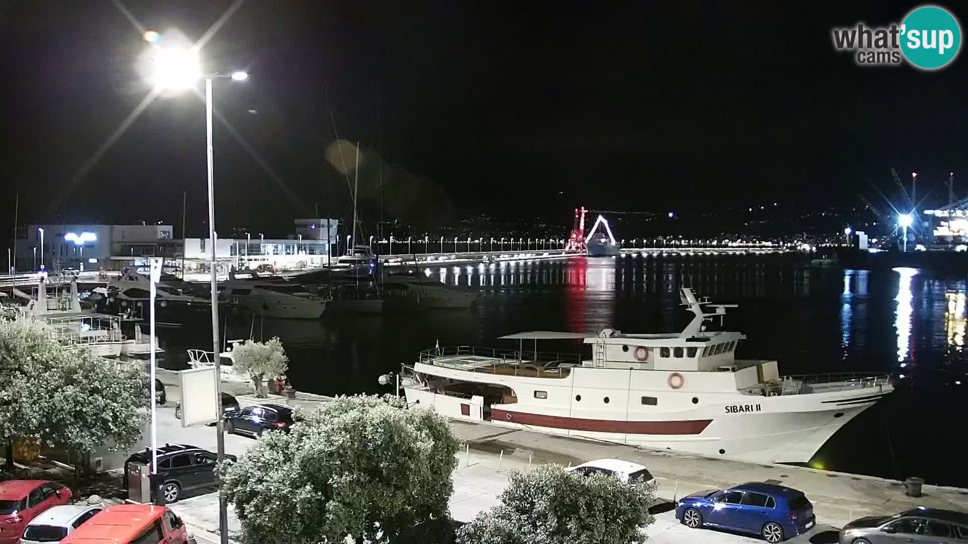 La Riva et Marina à Rijeka – Live Webcam Croatie