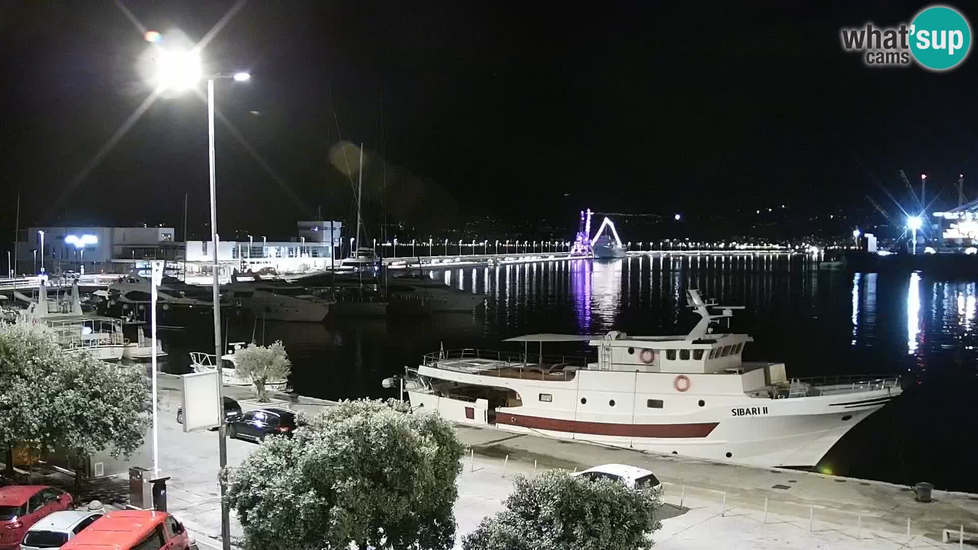 Die Riva und Marina in Rijeka – Live Webcam Kroatien