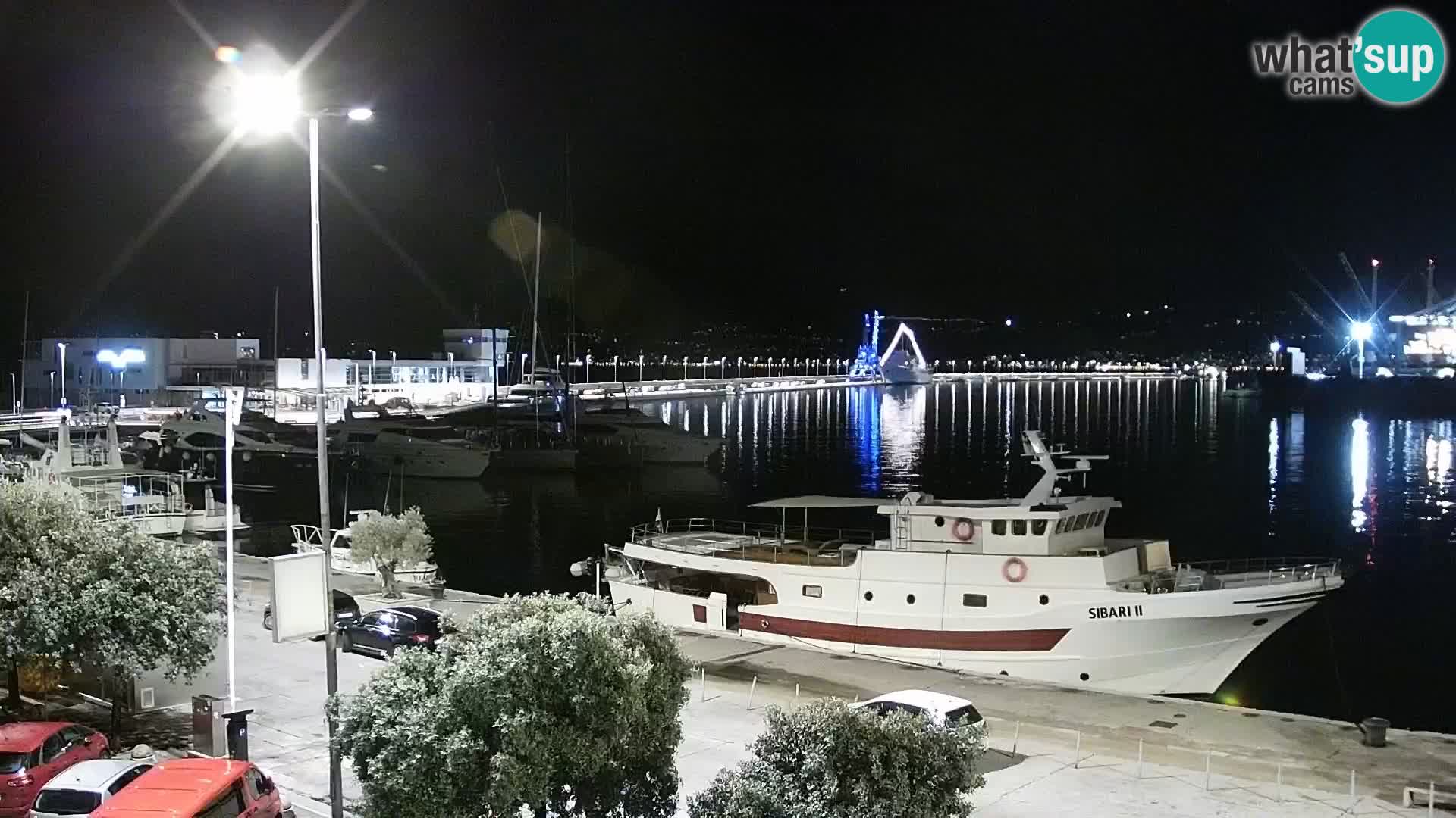 La Riva et Marina à Rijeka – Live Webcam Croatie
