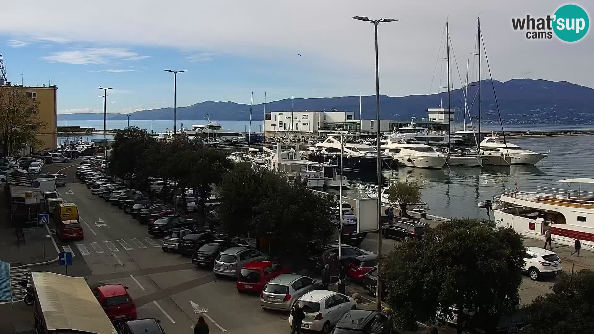 La Riva y Marina en Rijeka – Webcam en vivo Croacia