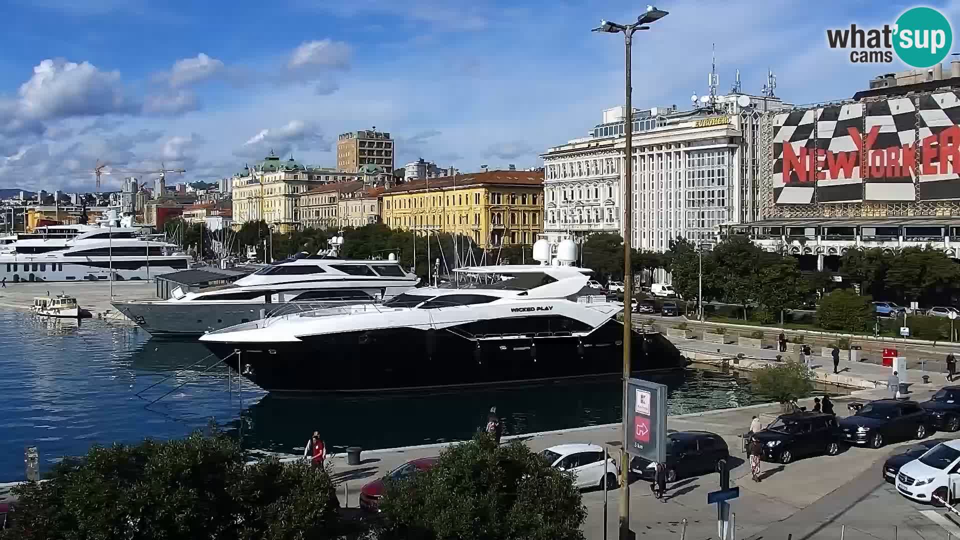 Riva i Marina u Rijeci – Web kamera uživo u Hrvatskoj