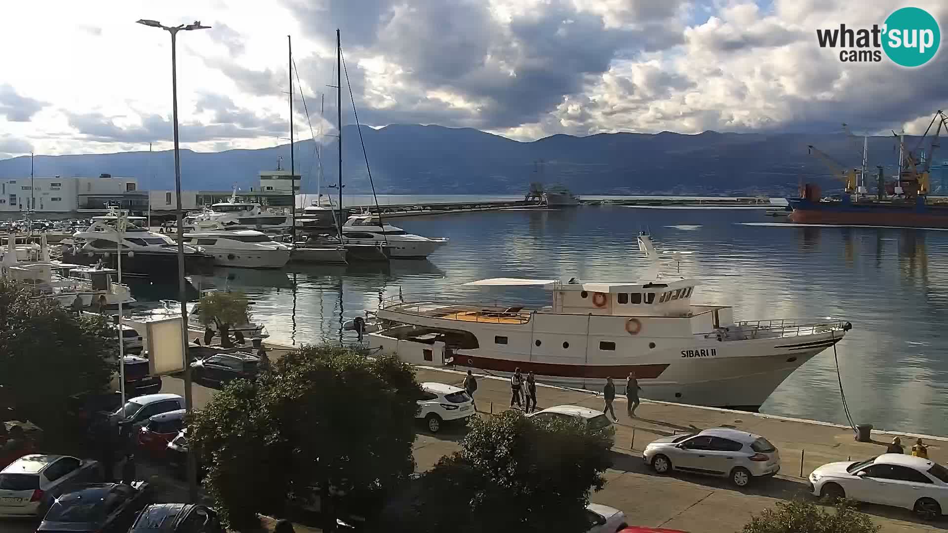 La Riva y Marina en Rijeka – Webcam en vivo Croacia