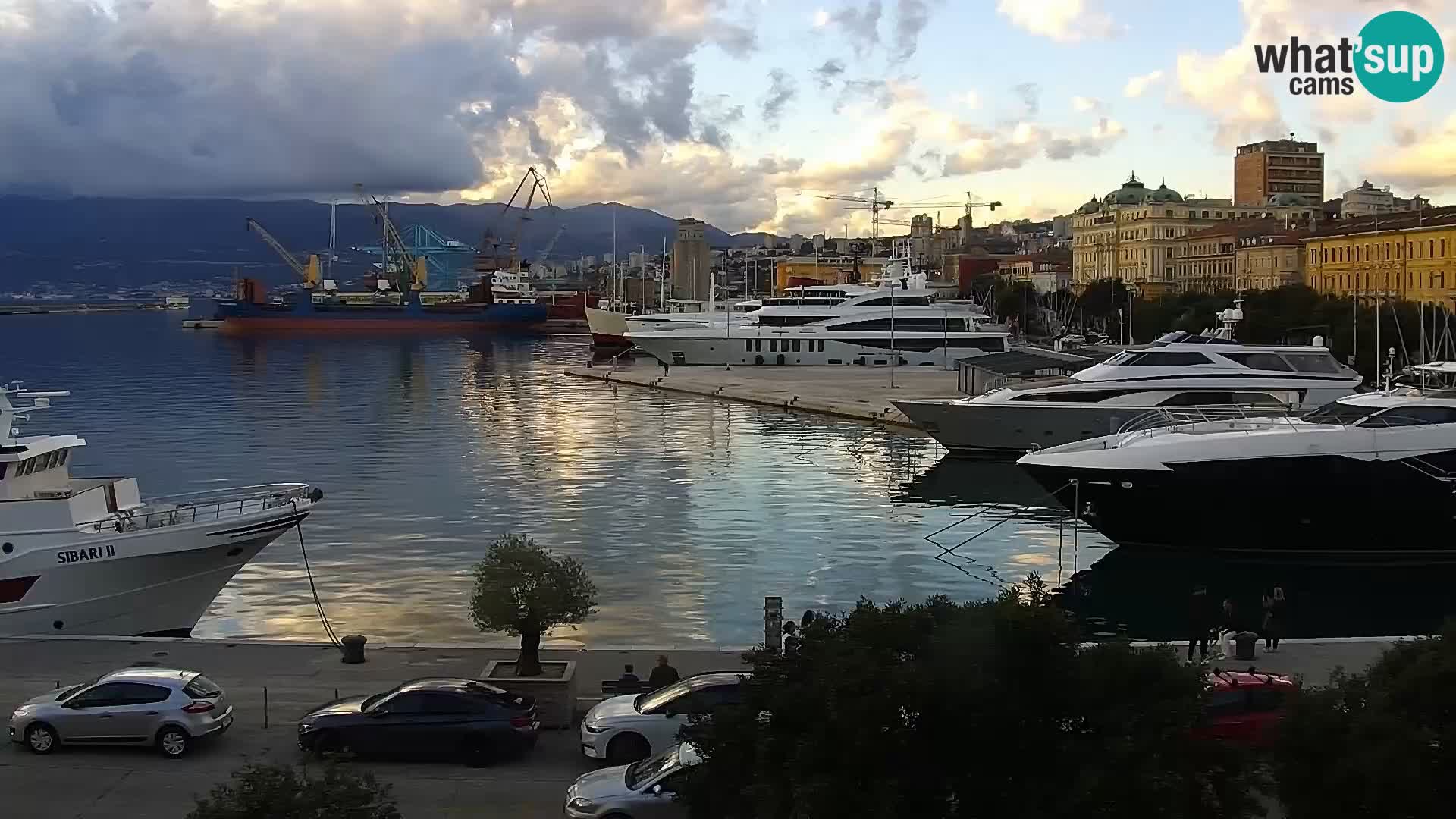 La Riva e la Marina a Rijeka (Fiume) – Live Webcam Croazia