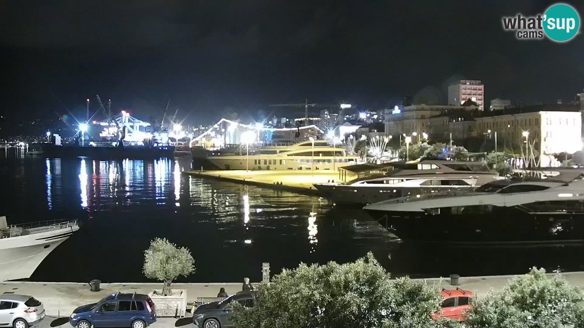 Riva i Marina u Rijeci – Web kamera uživo u Hrvatskoj