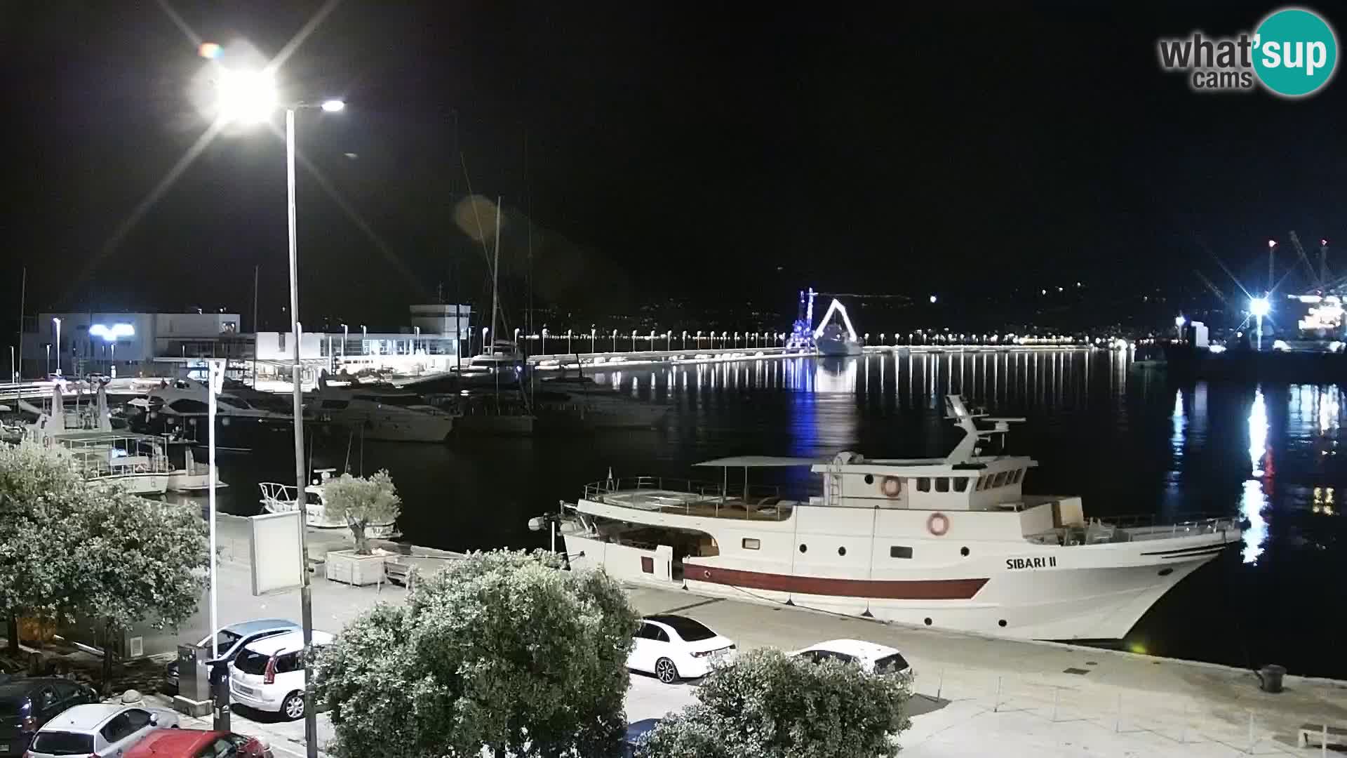The Riva and Marina in Rijeka  – Live Webcam Croatia